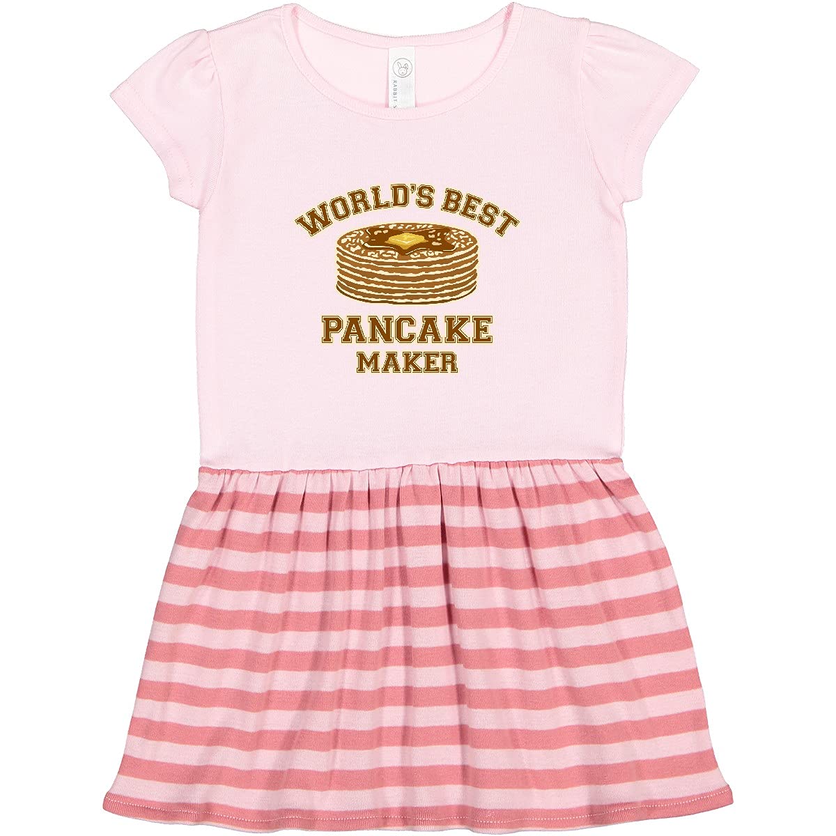 Inktastic Best Pancake Maker Toddler Dress - Cute & Comfortable Kids Outfit for Breakfast, Cooking & Family Fun Activities