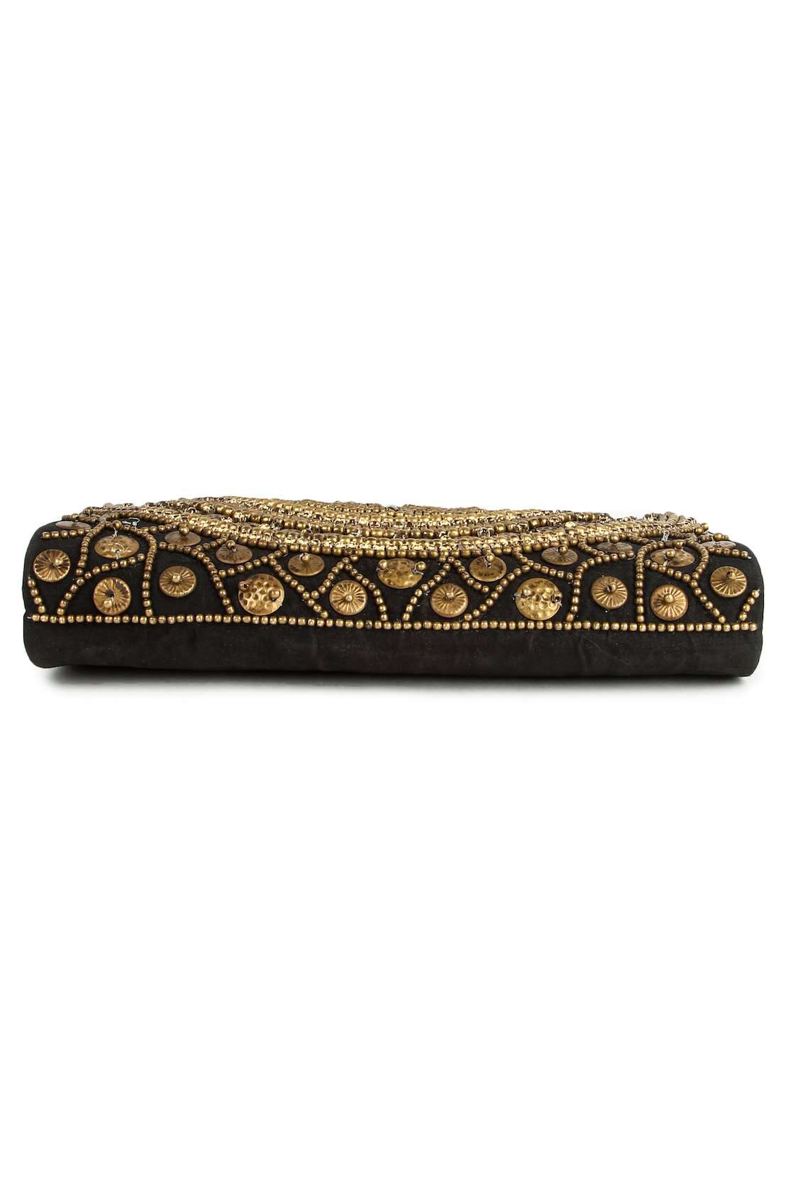 Stylish Ava Black & Gold Brass Frame Handbag for Women - Elegant Evening Clutch for Parties, Weddings & Special Occasions