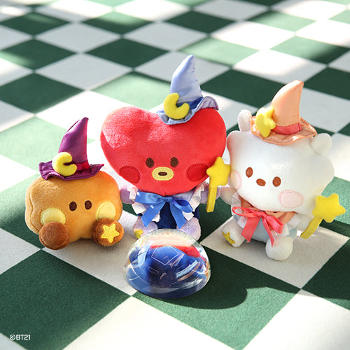 BT21 Minini Wizard Magician Plush Doll - RJ Character Stuffed Animal Toy for Kids & Adults | Cute Collectible Gift for BTS Fans, Room Decor, Birthday Present