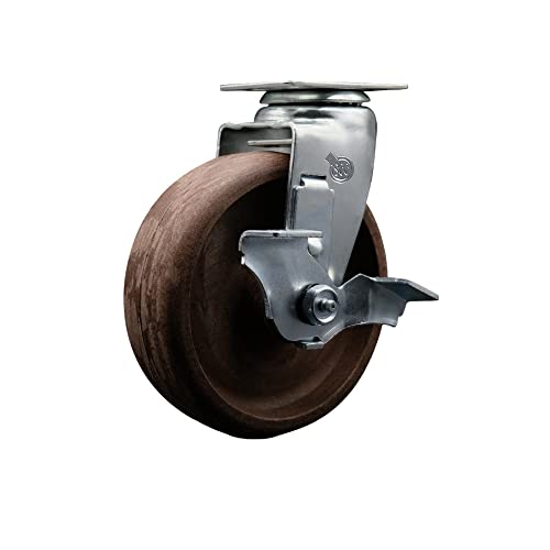 Swivel - Top Lock Brake - Brown