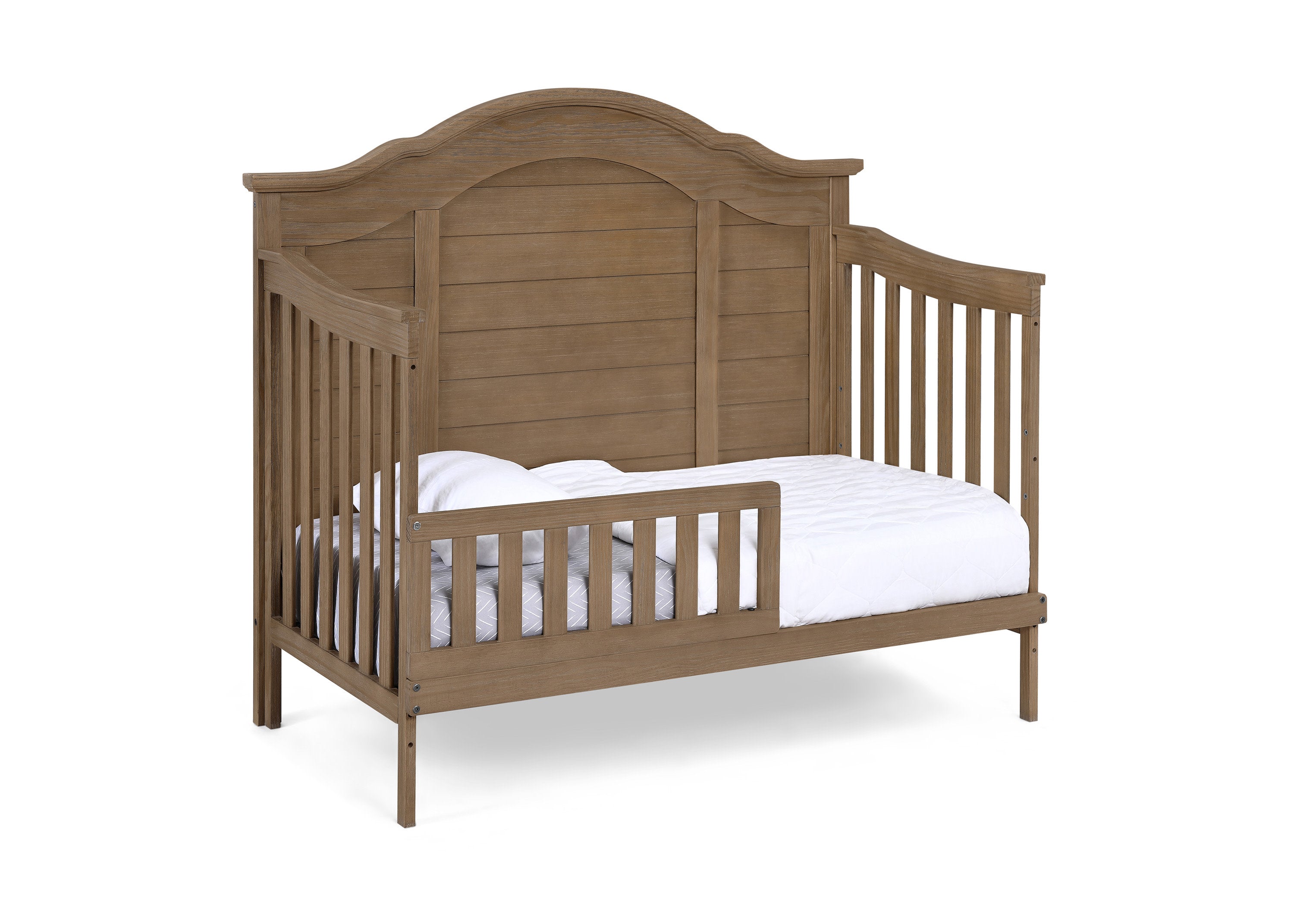 Asher 6-in-1 Convertible Baby Crib to Toddler Bed - White Nursery Furniture for Boys & Girls - Perfect for Newborns, Infants and Growing Kids