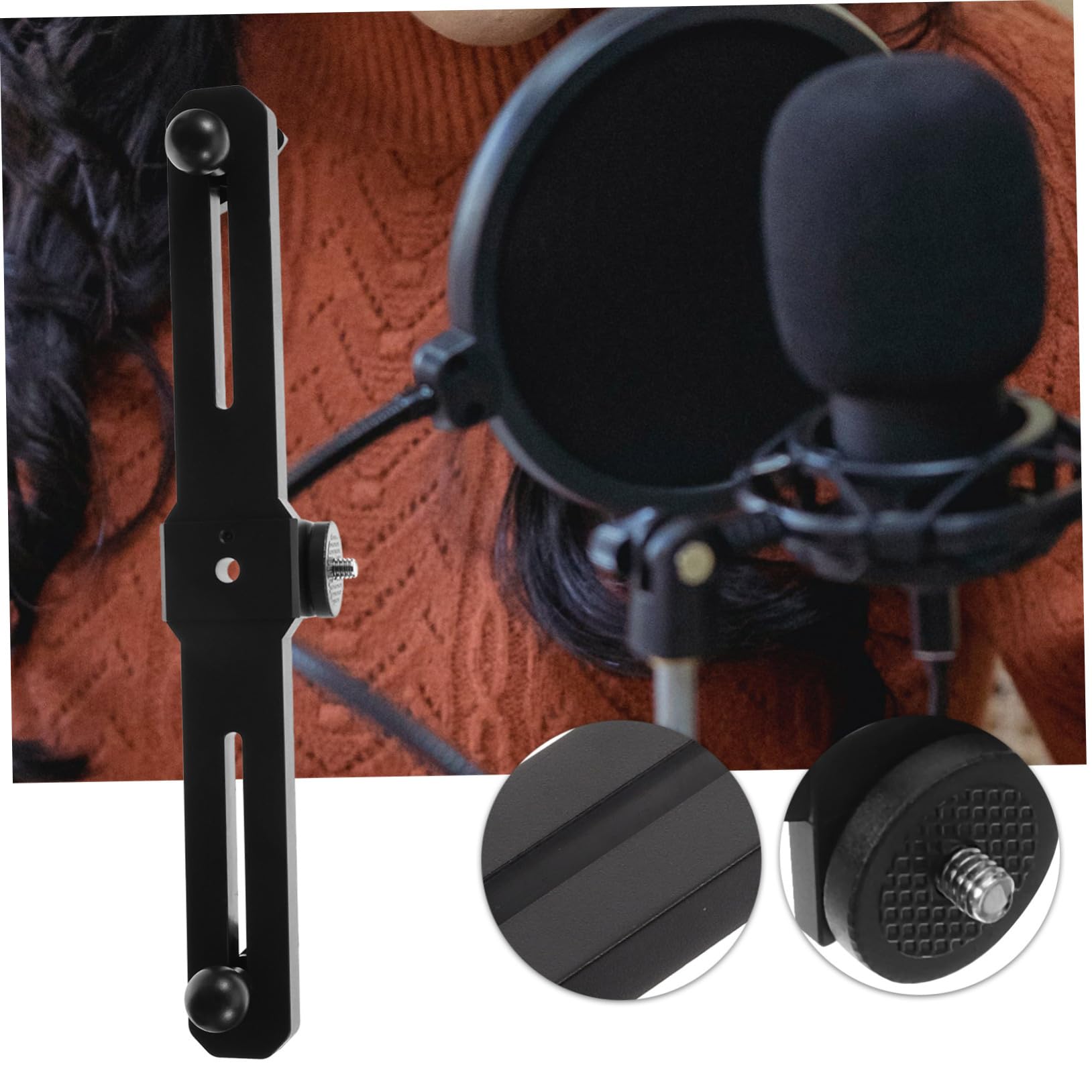 Toyvian Adjustable Metal Phone Tripod Stand with Phone Holder - Compatible with iPhone, Android, DSLR & Mirrorless Cameras - Perfect for Vlogging, Live Streaming, Photography & Video Recording