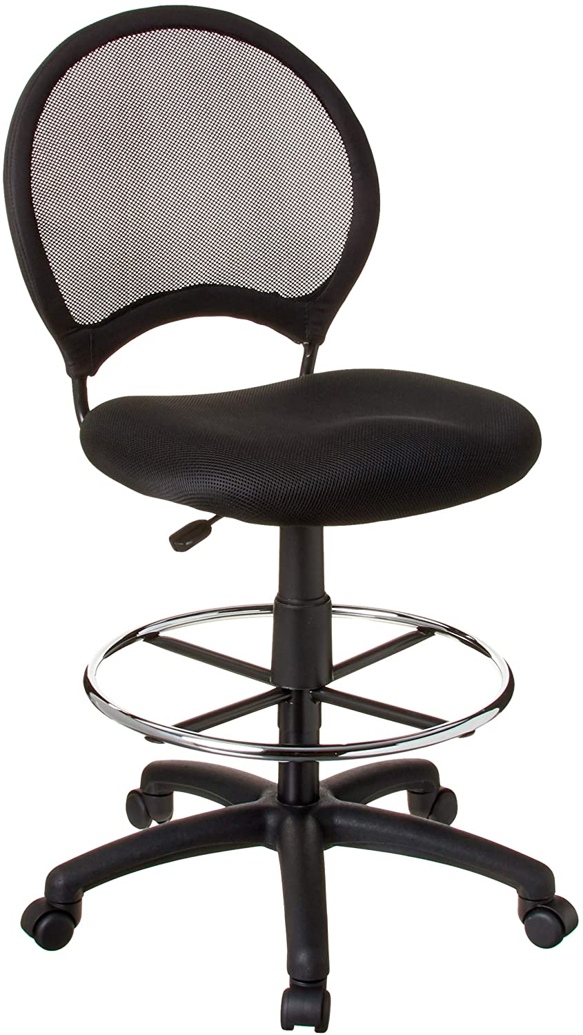 Boss Mesh Back Drafting Stool B16215 - Adjustable Height Office Chair with Lumbar Support - Perfect for Architects, Designers & Home Office Workspaces