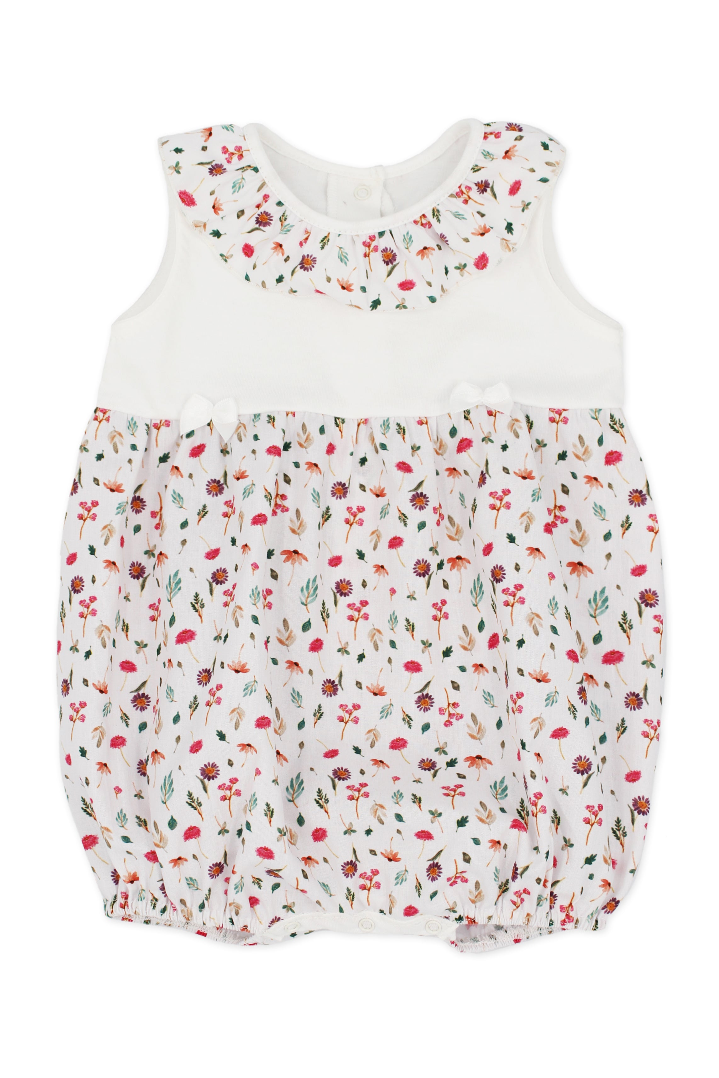 Vivi Women's Floral Print Romper Jumpsuit - Summer Casual Dress with Short Sleeves & Pockets | Perfect for Beach Vacation, Outdoor Picnic, and Date Night Outfits