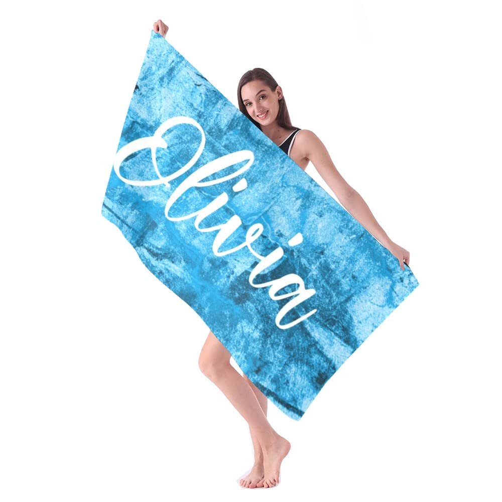 Extra Large 60x30 Tie Dye Beach Towel - Oversized Personalized Travel & Pool Towel for Women, Men, Mom, Dad - Perfect Gift for Best Friend, Boyfriend, Girlfriend - Great for Beach Trips, Poolside Lounging & Summer Vacations