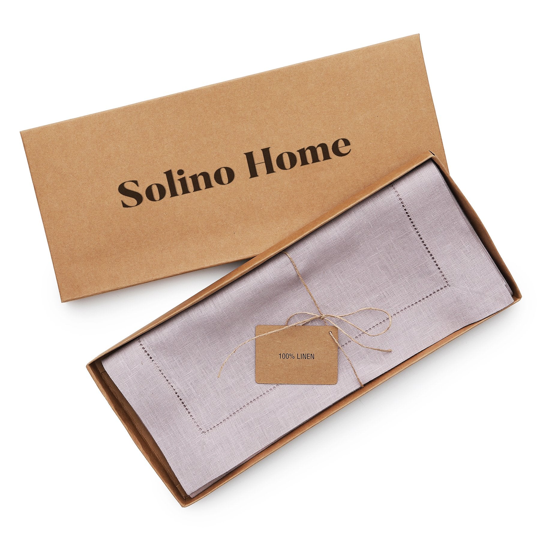 Elegant Classic Hemstitch Table Runner - Premium Linen Dining Decor for Weddings, Parties & Home Styling