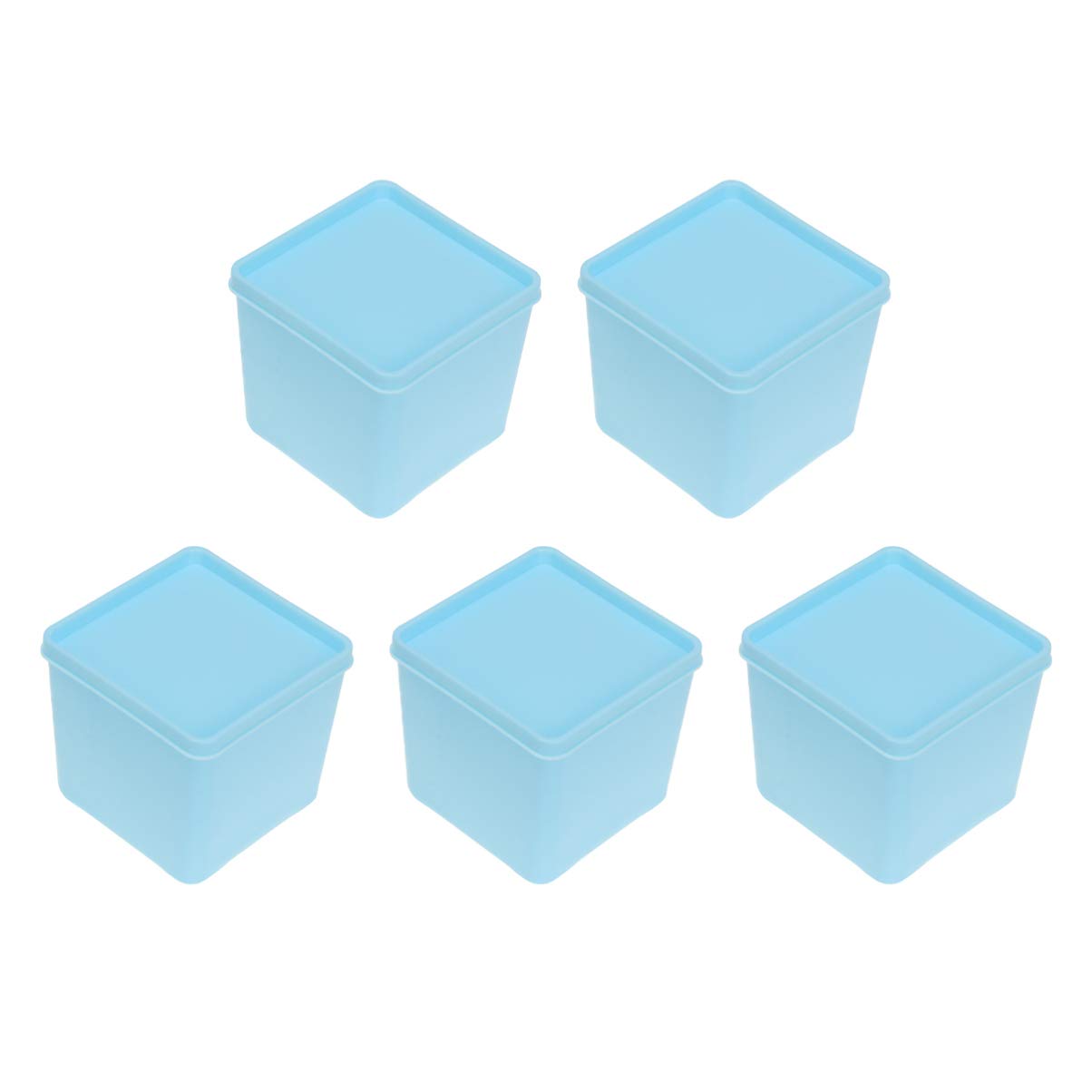 Cabilock 5-Piece Plastic Food Storage Containers with Lids - 550ml Airtight Stackable Cereal, Sugar & Snack Organizer for Kitchen, Pantry & Refrigerator | Perfect for Dry Goods, Baking Ingredients & Meal Prep