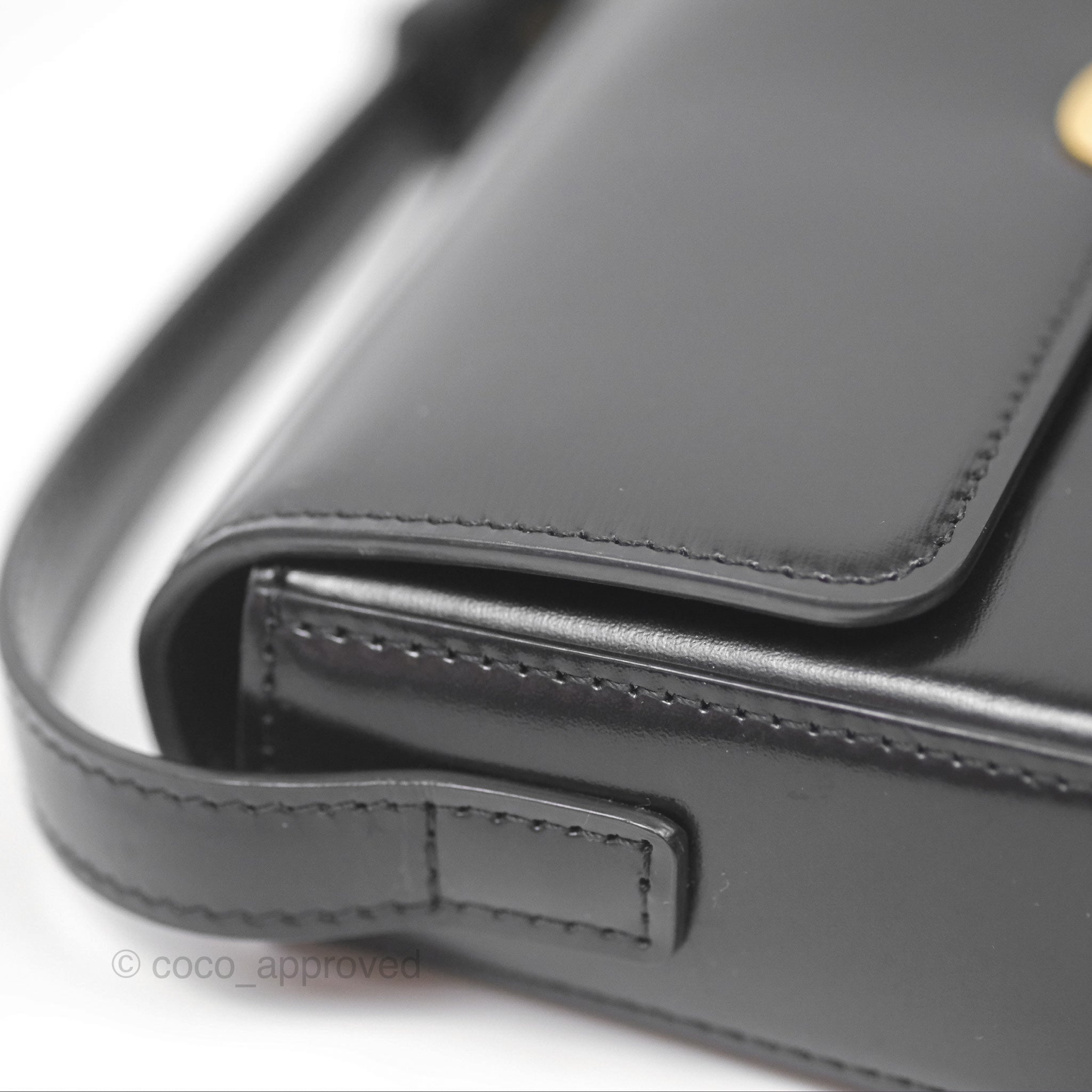 Celine Triomphe Shoulder Bag - Genuine Black Calfskin Leather Crossbody Purse for Women | Perfect for Work, Travel & Evening Events