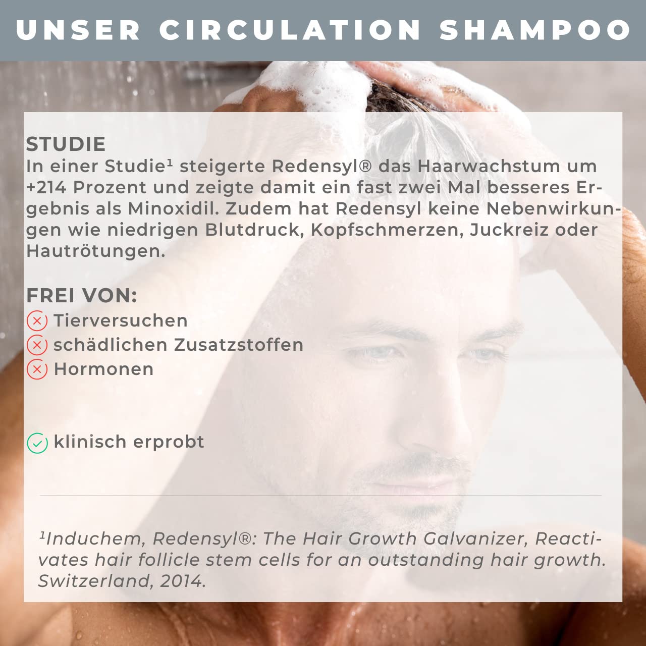 KÖ-HAIR 1% Redensyl & Caffeine Anti Hair Loss Shampoo for Thicker Hair | Unisex Hair Growth Treatment | 250ml | Perfect for Daily Use & Scalp Care