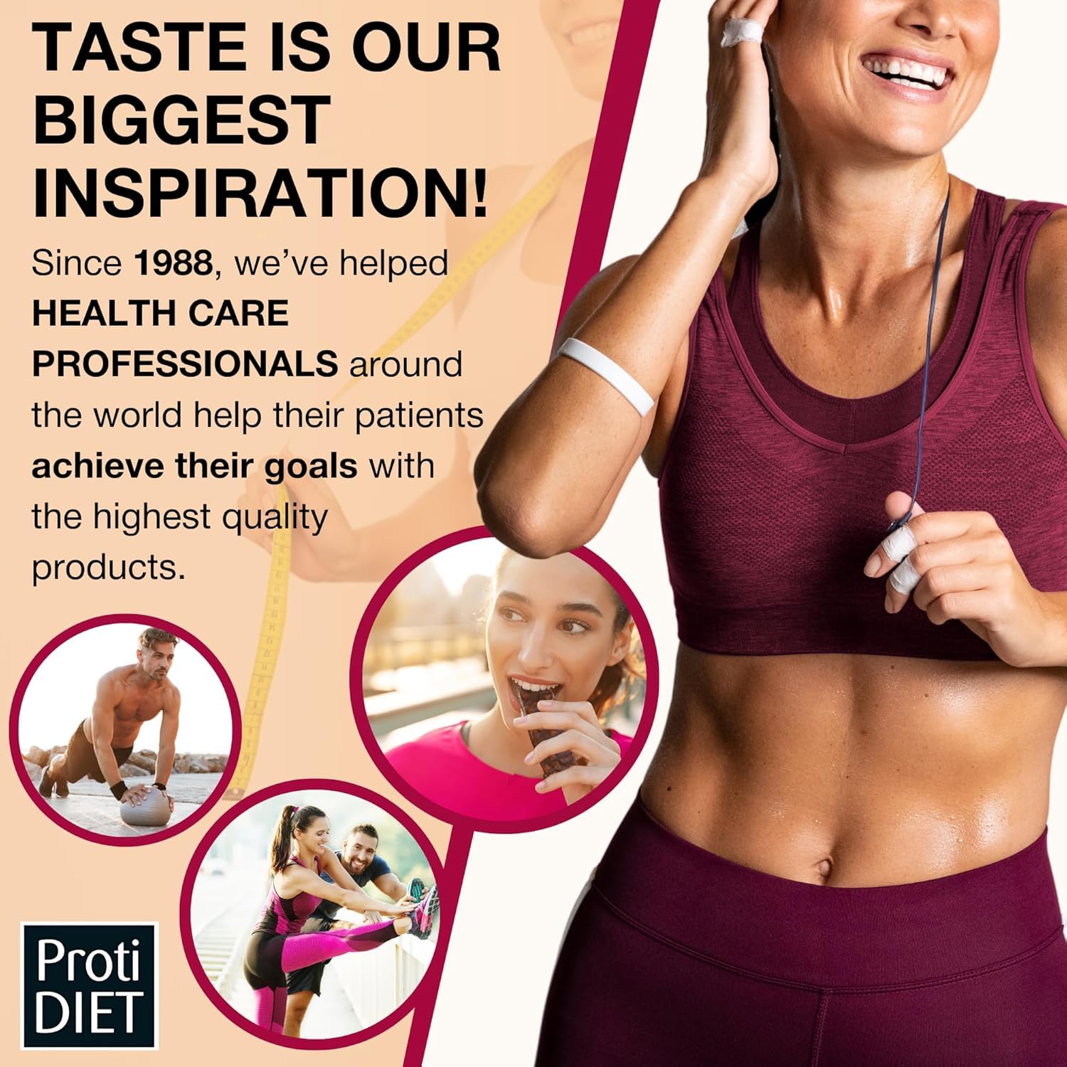 ProtiDIET High Protein Chicken Soup Mix - Low Sugar, No Fat, Quick & Easy Meal Replacement Protein Powder with Vitamins (7 Pouches/Box) - Ideal for Weight Loss, Keto Diet & Post-Workout Recovery