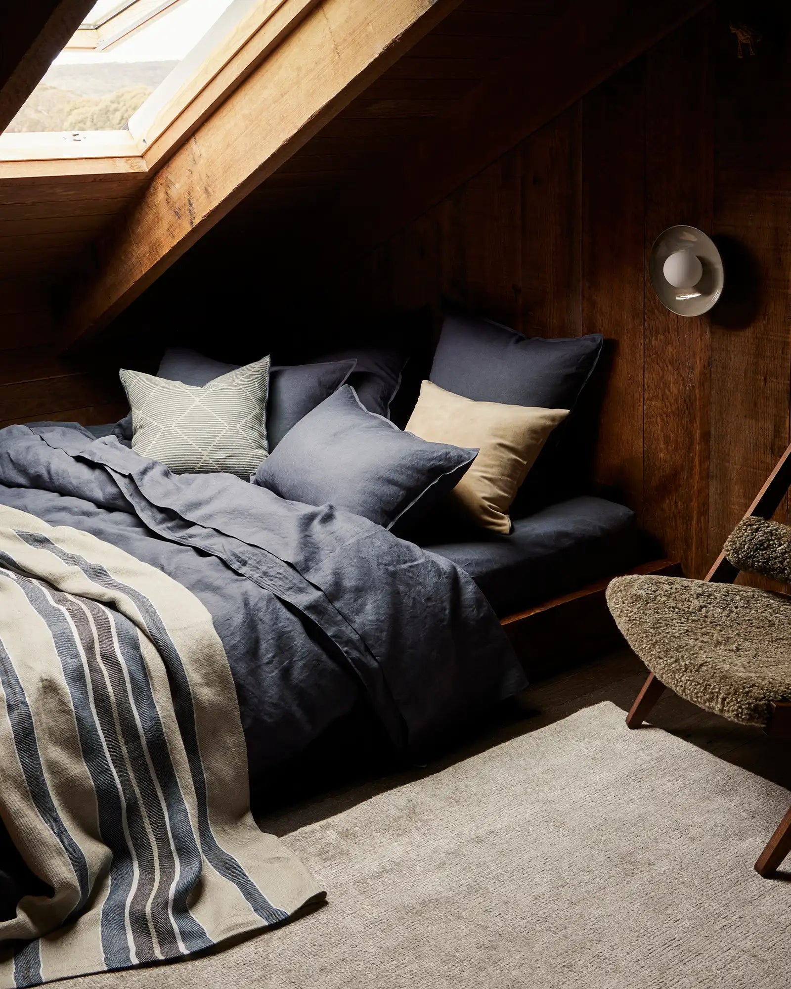 Premium Ravello Denim Pillowcase Set - Soft & Durable Bedding for Home, Hotel, or Airbnb Use