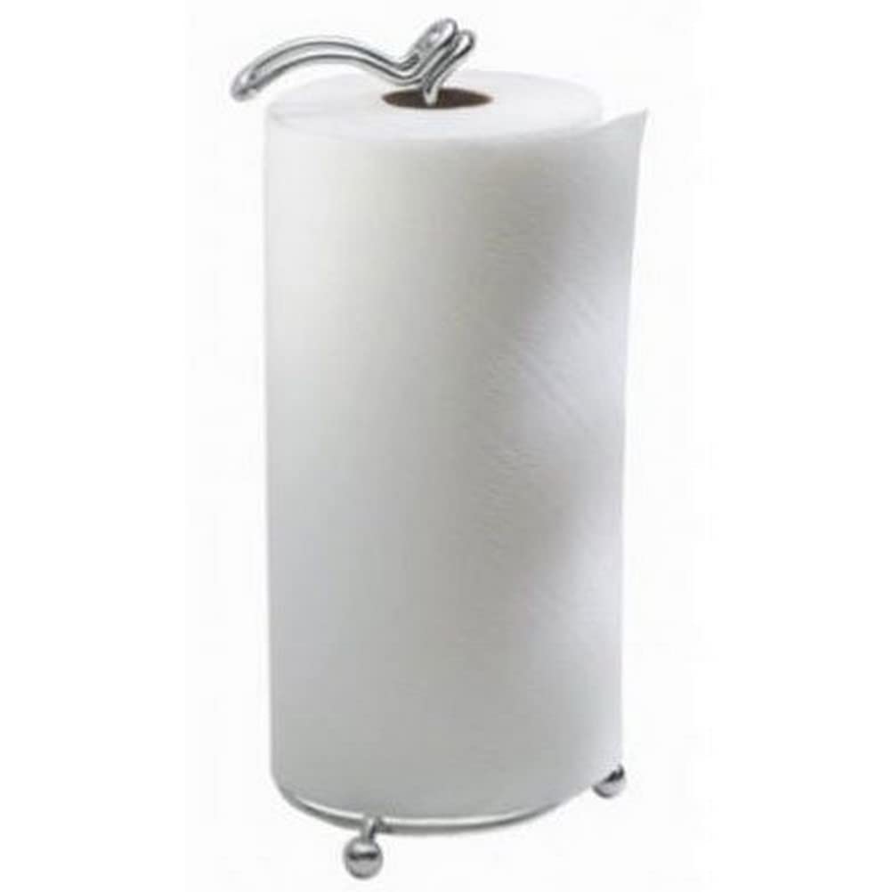 iDesign Classico Swivel Paper Towel Holder - Chrome Finish Kitchen Countertop Organizer for Easy Access | Perfect for Small Spaces, RVs & Dorm Rooms