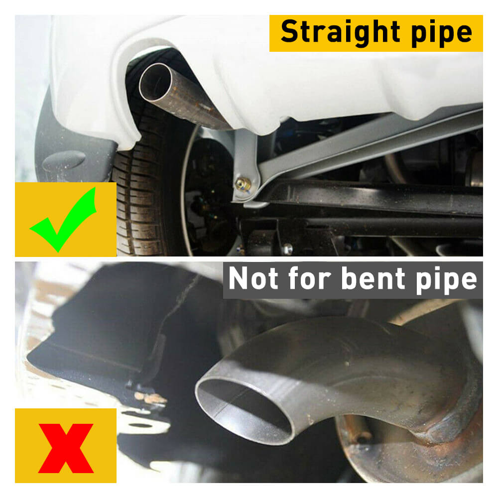 Stainless Steel Car Muffler Tip Exhaust Pipe - Straight Pipe Design for Performance & Style - Perfect for Car Enthusiasts & Auto Modification Projects