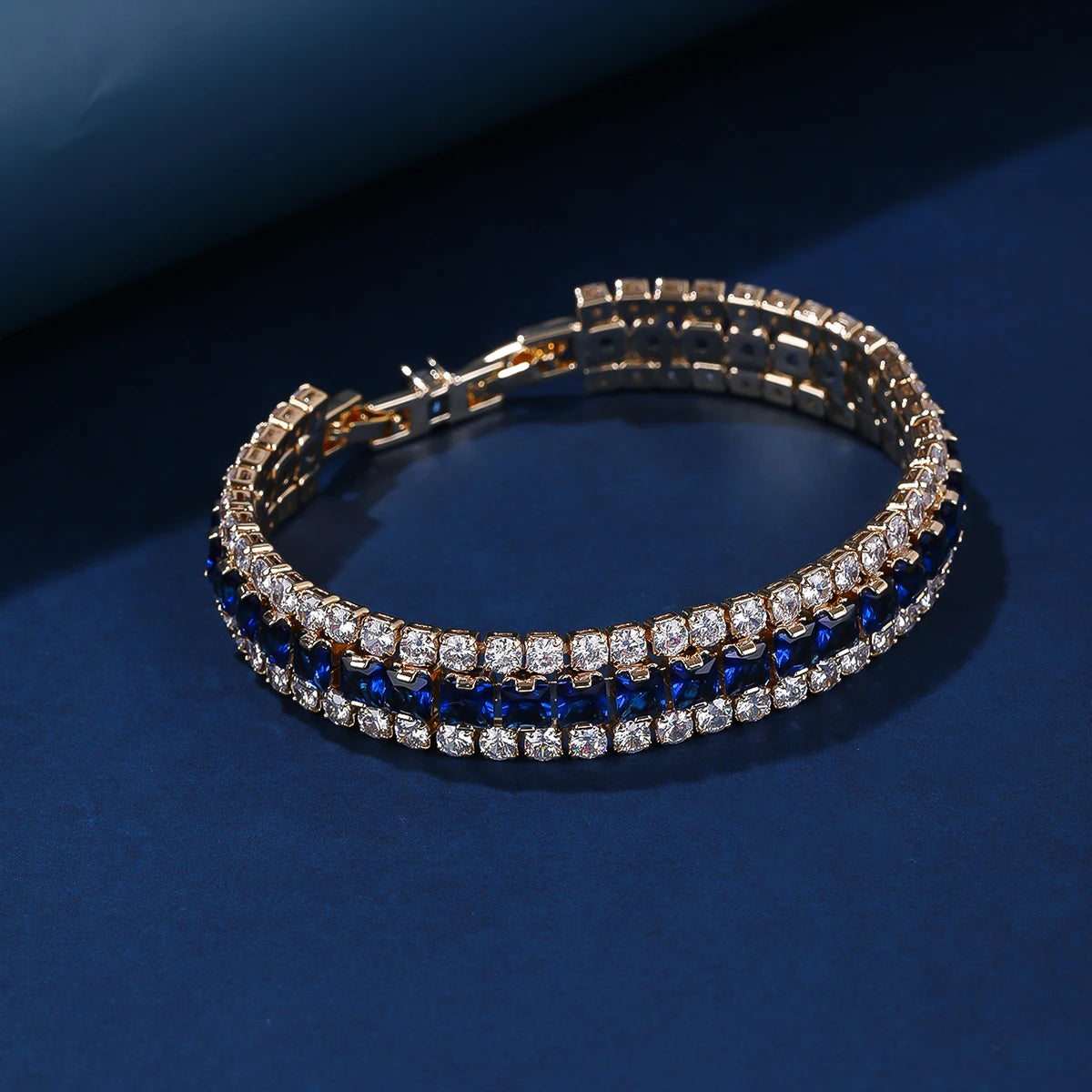 3 Row 5 Colors Bling Cubic Zirconia Tennis Bracelet for Women - Elegant 3A CZ Jewelry Gift (CK10161) - Perfect for Parties, Weddings & Special Occasions