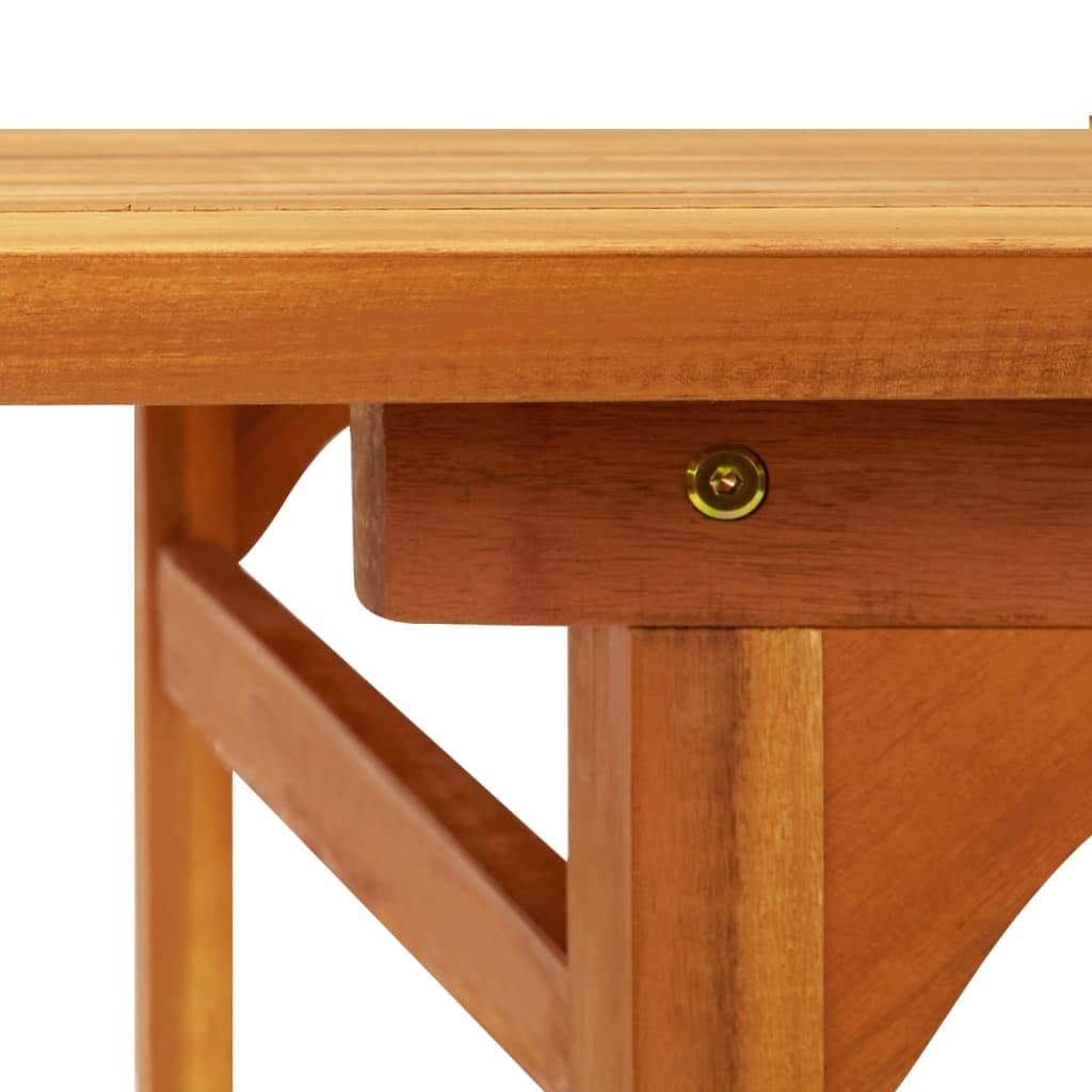 Solid Acacia Wood Outdoor Dining Table 70.9