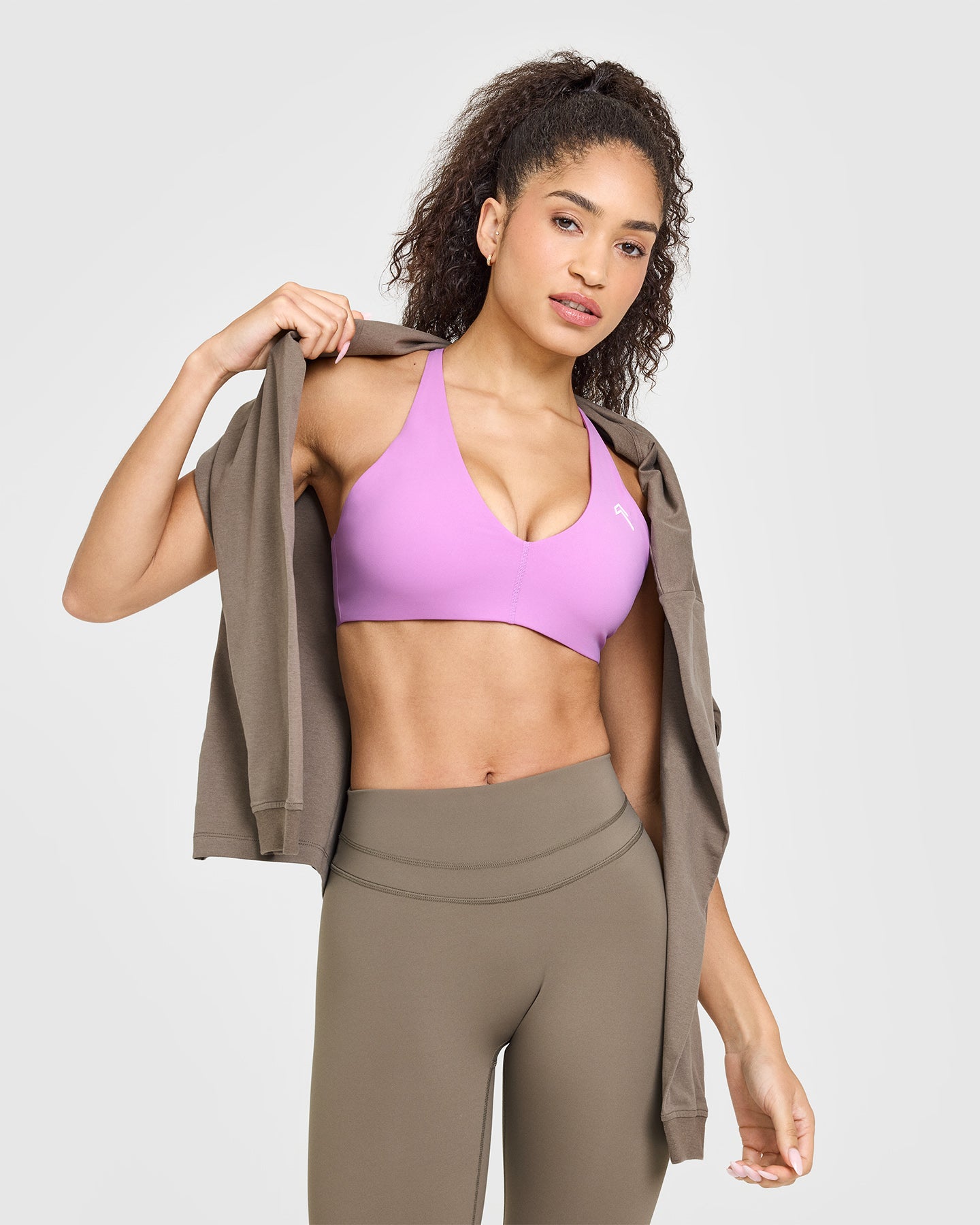 Seamless Wireless Micro Bralette - Comfortable & Supportive Orchid Purple Lace Bralette for Everyday Wear | Perfect for Yoga, Lounge & Sleep