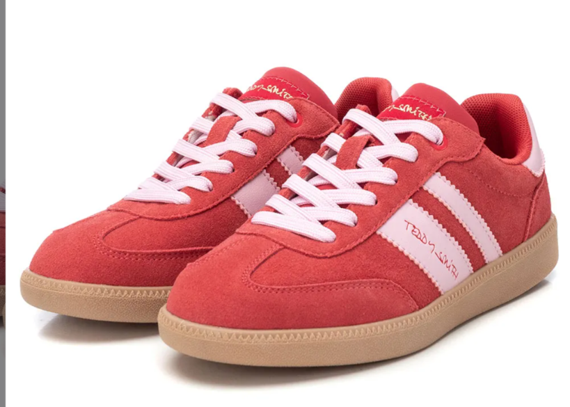 TEDDY SMITH Red Pink Women's Running Shoes - Lightweight Athletic Sneakers for Jogging, Gym Workouts & Casual Wear