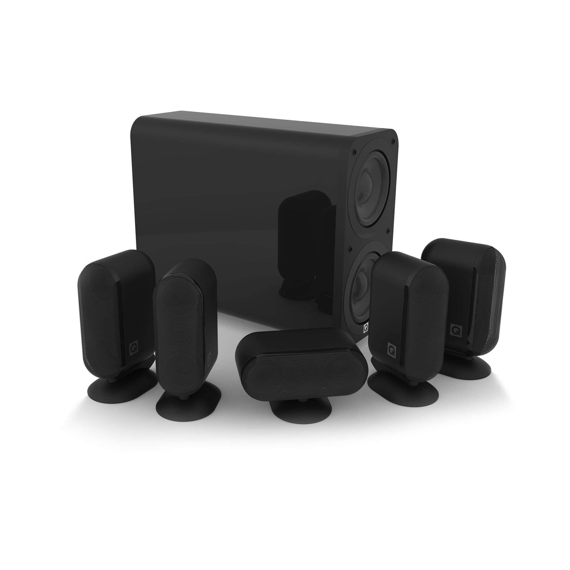 Q Acoustics Q7000i 5.1 Channel Home Theater Speaker System with Subwoofer - Premium Sound for Movies, Music & Gaming in Living Rooms & Home Theaters