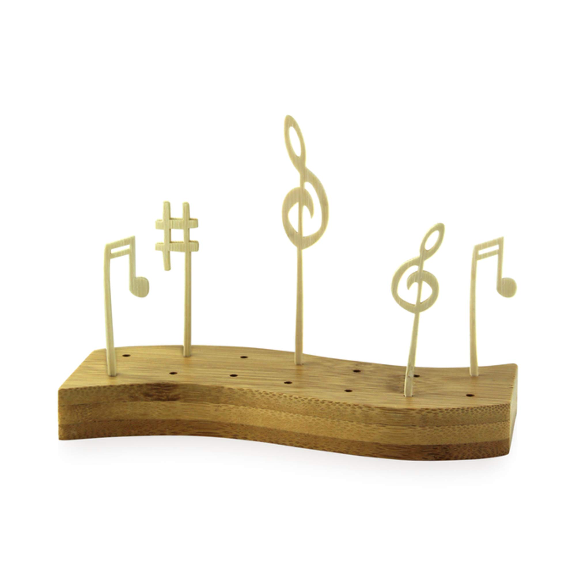 Eco-Friendly Bamboo Skewer Stand - Biodegradable Kabob Holder for BBQ, Party & Food Display - 6.25