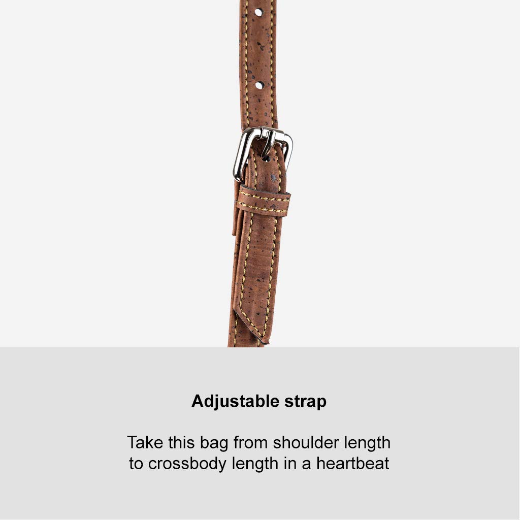 Vegan Leather Crossbody Purse for Women | Handmade in Portugal | Lightweight & Stylish for Everyday Use, Travel & Shopping
