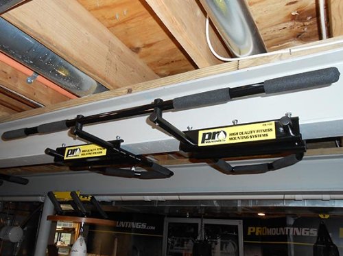 Heavy Duty I-Beam Pull Up Bar with Long Straight Bar - 5 Adjustable Grips for Home Gym, Strength Training & Full Body Workout