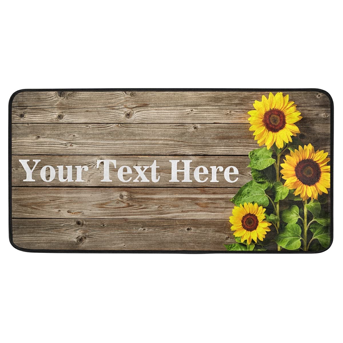 DOMIKING Custom Non-Slip Kitchen Rugs - Personalized Foam Floor Mat for Fall & Farmhouse Decor (39x20 Inch) - Perfect for Standing Comfort While Cooking, Baking or Washing Dishes