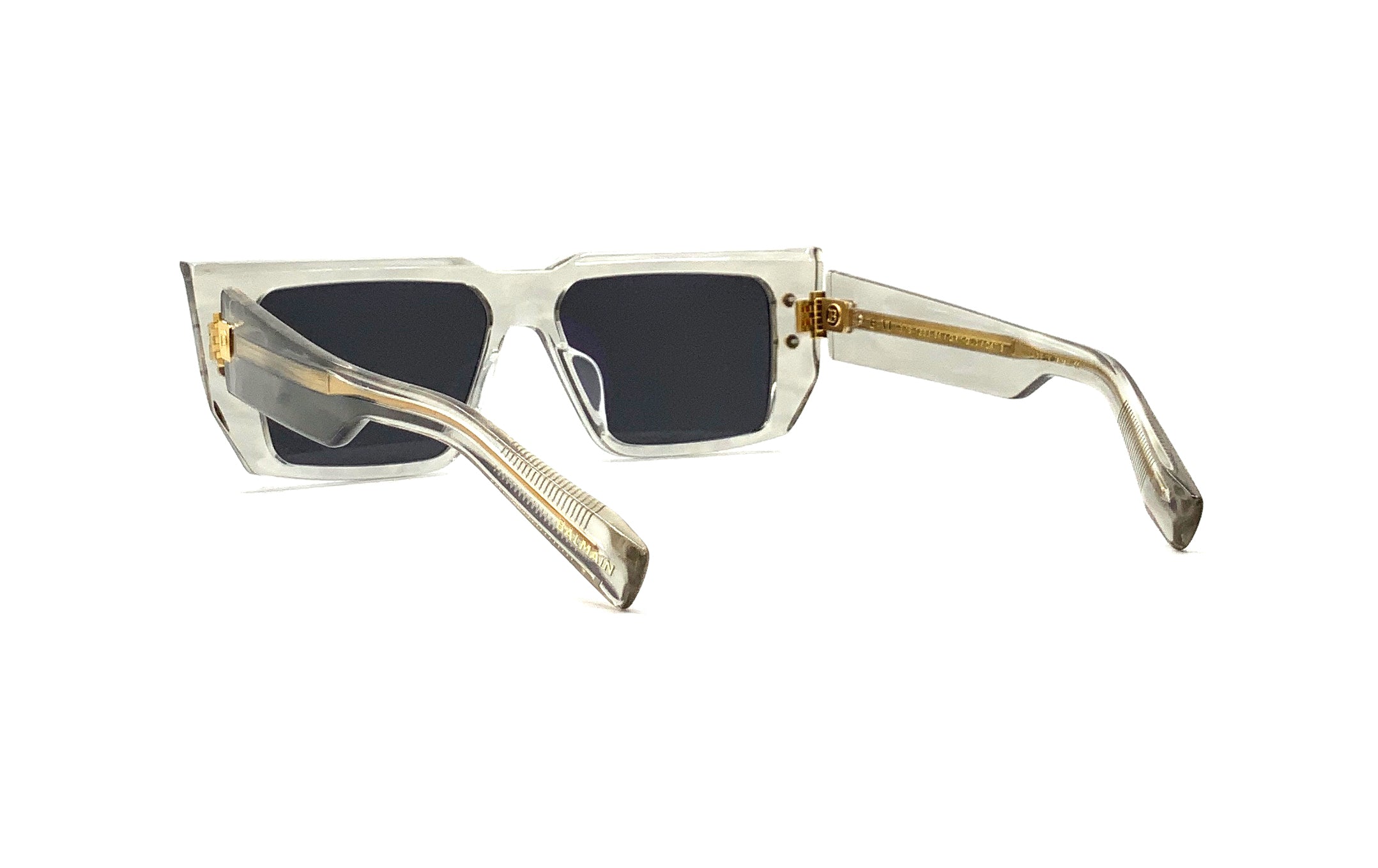 Balmain B VI Sunglasses Grey Gold - Luxury Designer Shades for Men & Women - Perfect for Outdoor Activities, Travel & Fashion Accessories