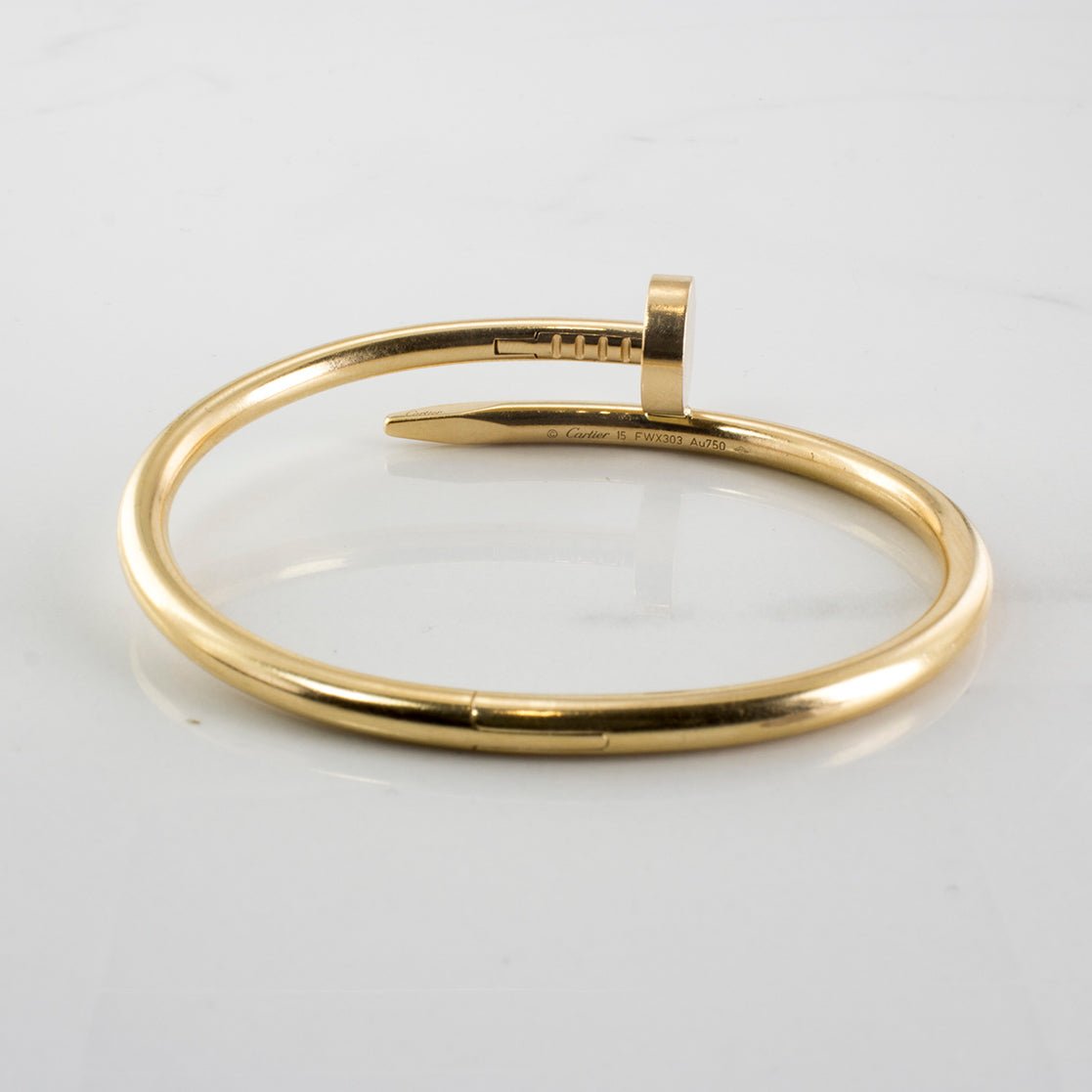 Cartier Juste Un Clou Bracelet - 18K Gold Luxury Bangle for Women | Perfect for Weddings, Parties & Everyday Elegance