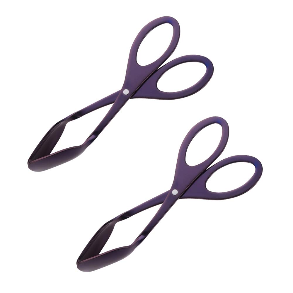 Premium Stainless Steel Bread Tongs - Kitchen Serving & BBQ Tongs for Pasta, Meat, Appetizers, Pastries & Steak - Perfect for Cooking, Baking, Serving at Parties, BBQs & Restaurants