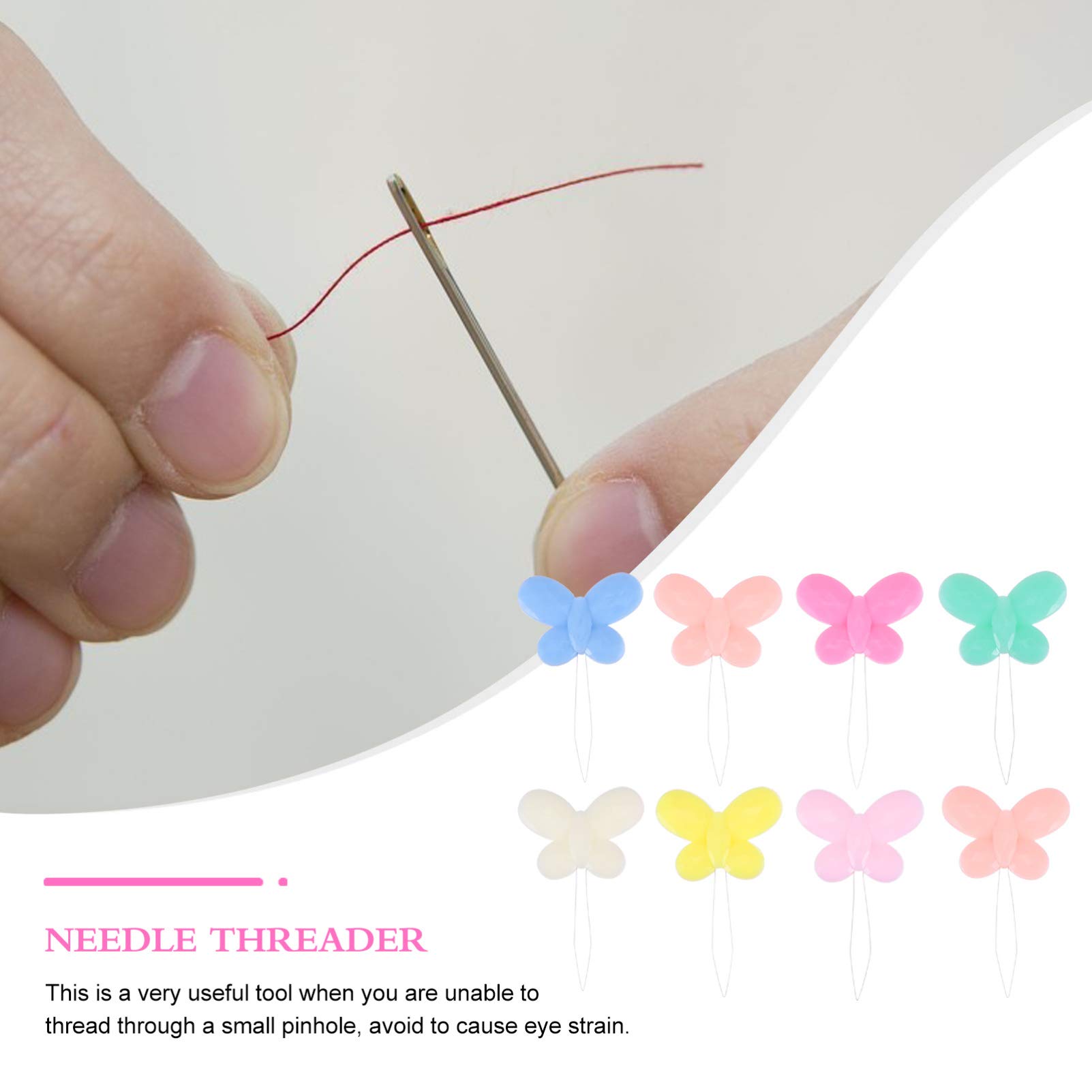 20pcs Needle Threader Wire Loop Threader - Professional Sewing Threader for Hand & Machine Needles - Perfect for Quilting, Embroidery & Clothing Repair