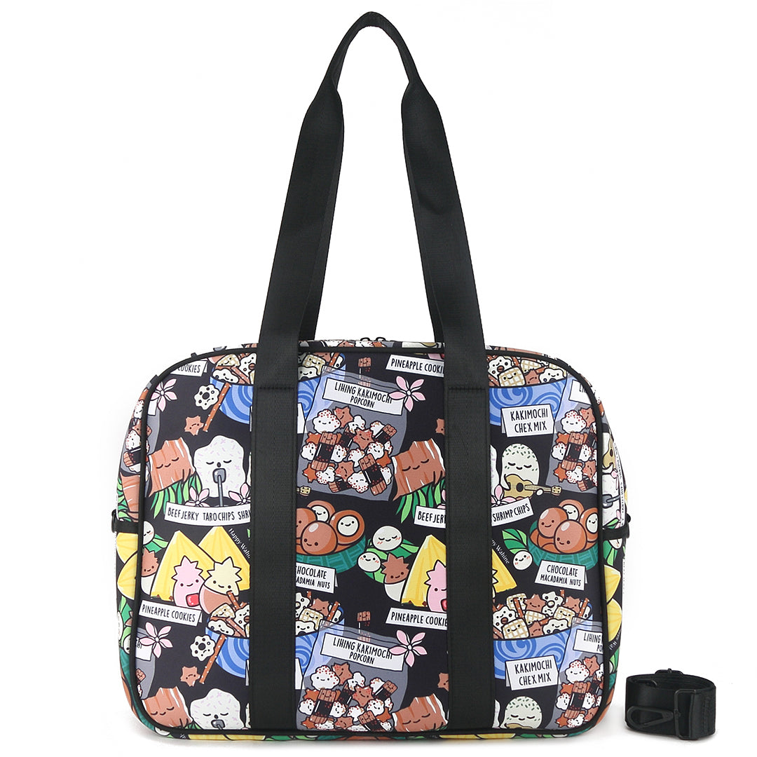 Premium Gym Bag with Pockets - Durable Workout Tote for Men & Women - Perfect for Fitness, Travel & Sports - Includes Bonus Local Snacks (Black)
