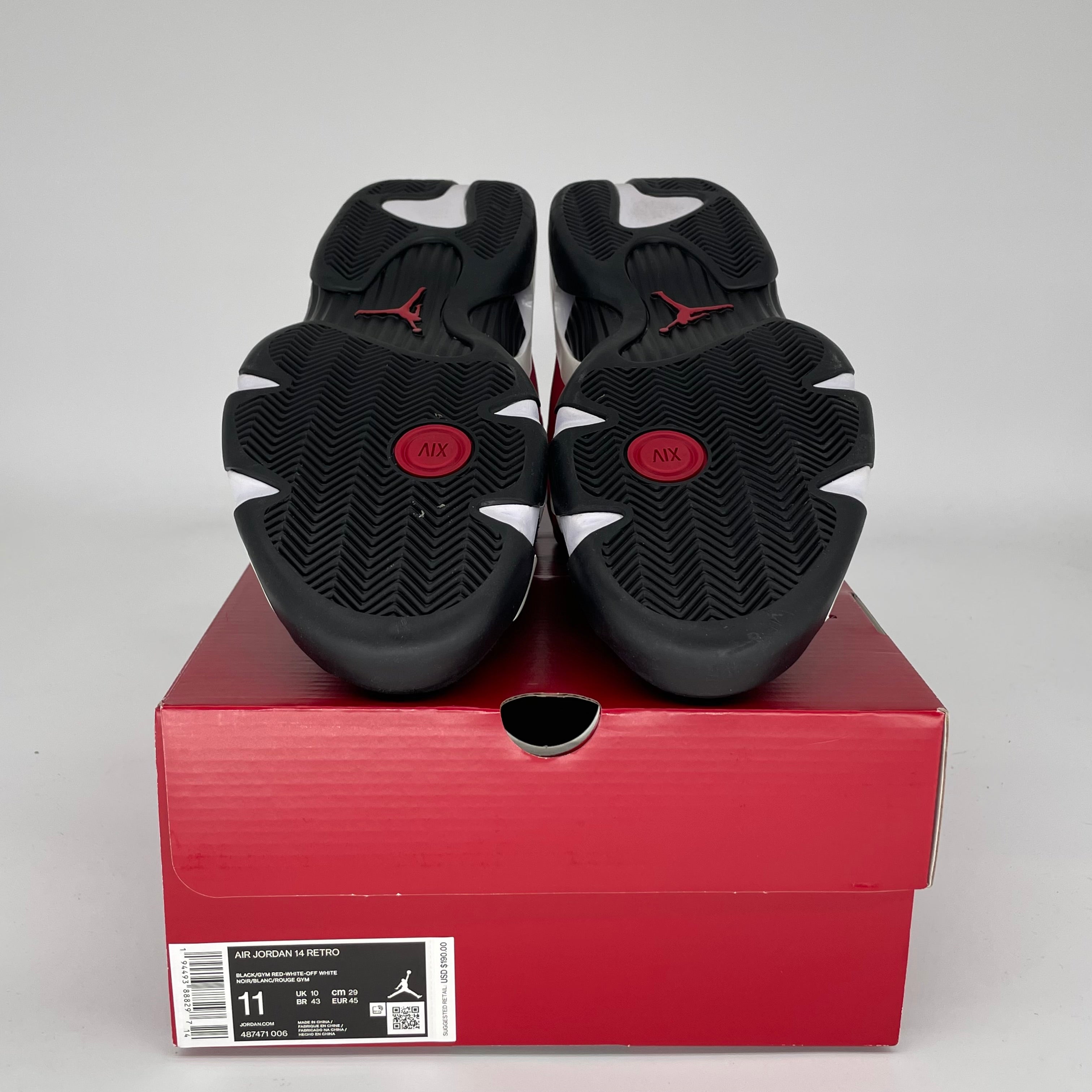AIR JORDAN 14 TORO BRAVO Men's Basketball Shoes Size 11 - Red/Black Style 487471-006 | Retro Sneakers for Streetwear & Sports Performance