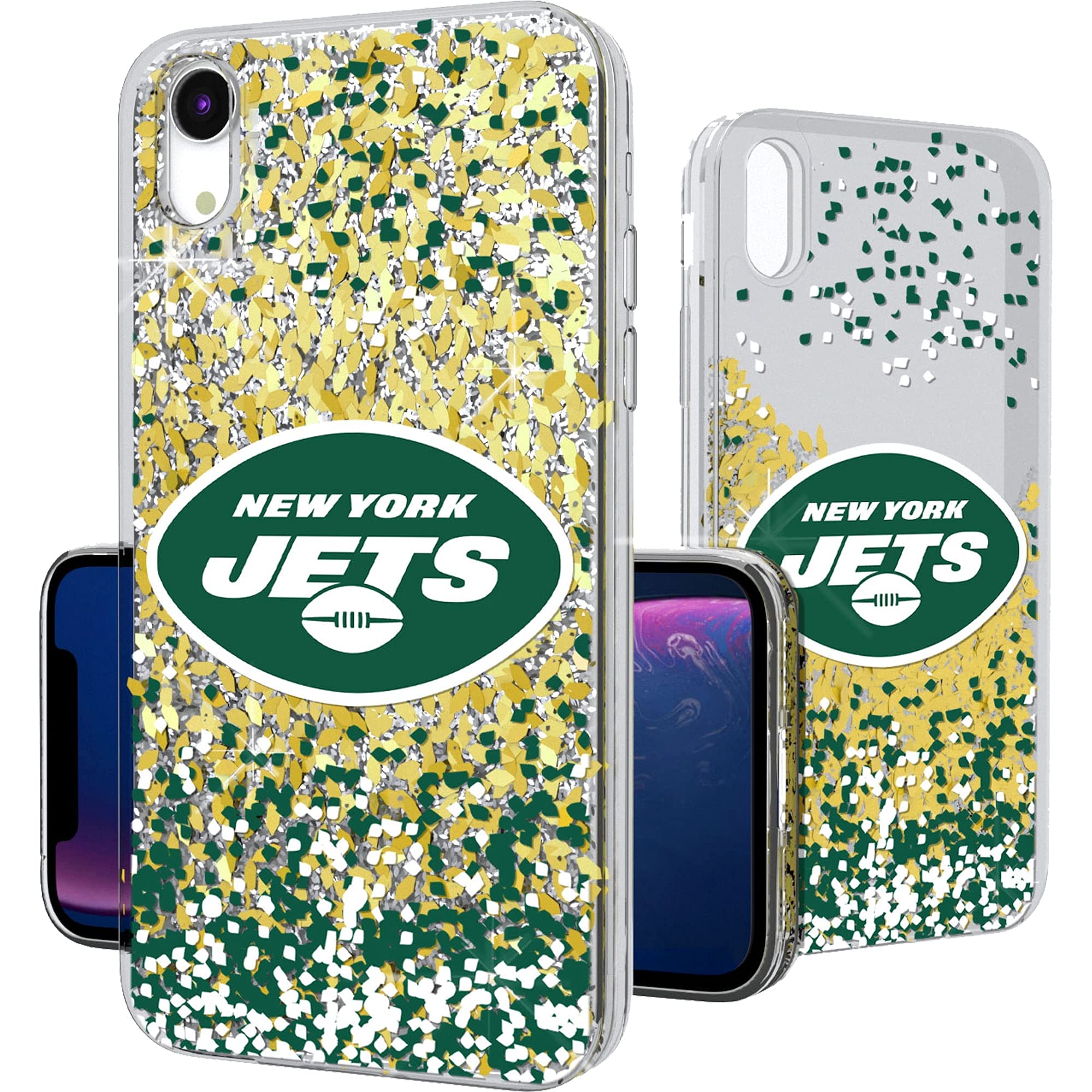 NFL Glitter iPhone Case with Confetti Design - Durable Protective Phone Cover for Football Fans | Perfect for Game Day, Tailgating & Showing Team Spirit