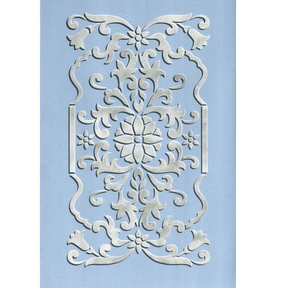 Eastern Panel Furniture Stencil - Wood Carving Template for DIY Home Decor | Perfect for Cabinets, Doors & Wall Art Projects