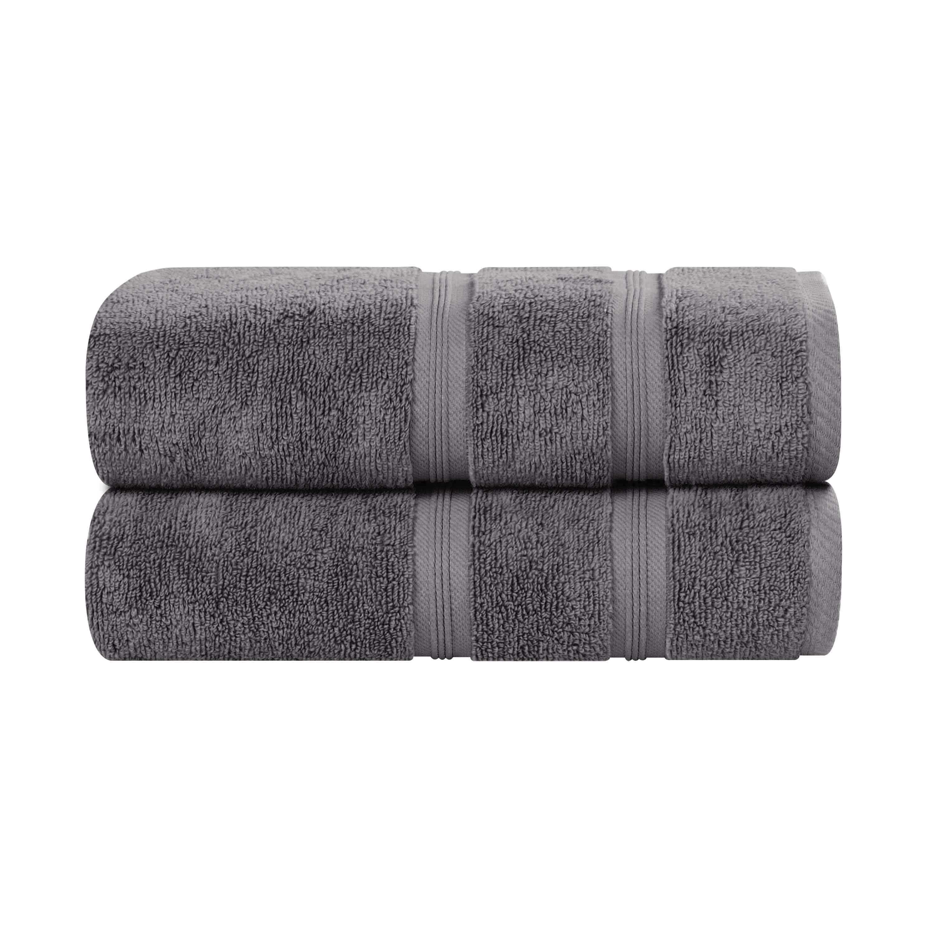 Premium Smart Dry Zero Twist Cotton Bath Towels Set of 2 - Ultra Soft, Absorbent Medium Weight Bath Sheets for Spa, Gym & Luxury Home Use