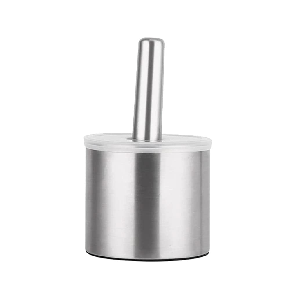 Premium Stainless Steel Mortar and Pestle Set - Heavy Duty Manual Garlic Crusher, Spice Grinder & Herb Mill for Kitchen - Perfect for Crushing Garlic, Grinding Spices, Herbs, Peppercorns and Making Fresh Guacamole