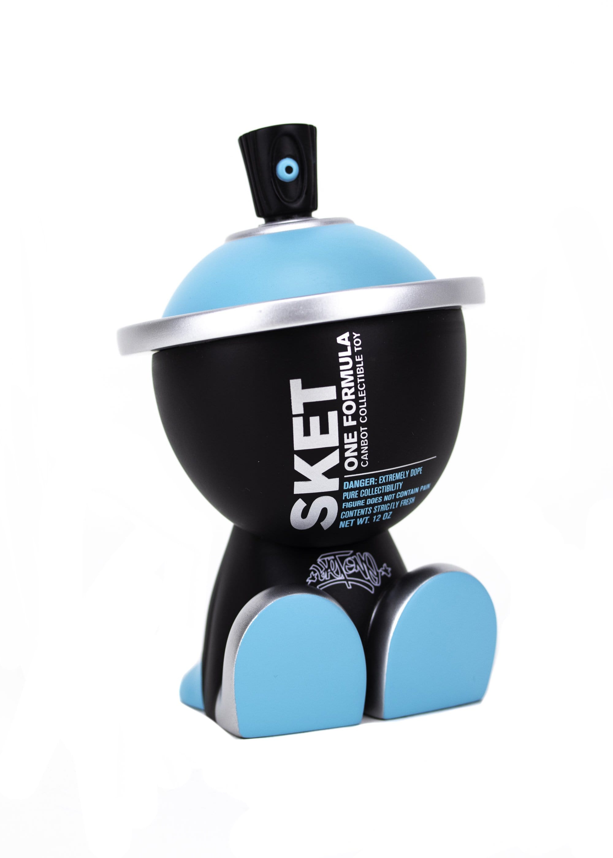 Sket One Cyan Formula Canbot by Clutter - Premium Collectible Street Art Toy for Home & Office Decor - Perfect for Urban Art Lovers and Collectors