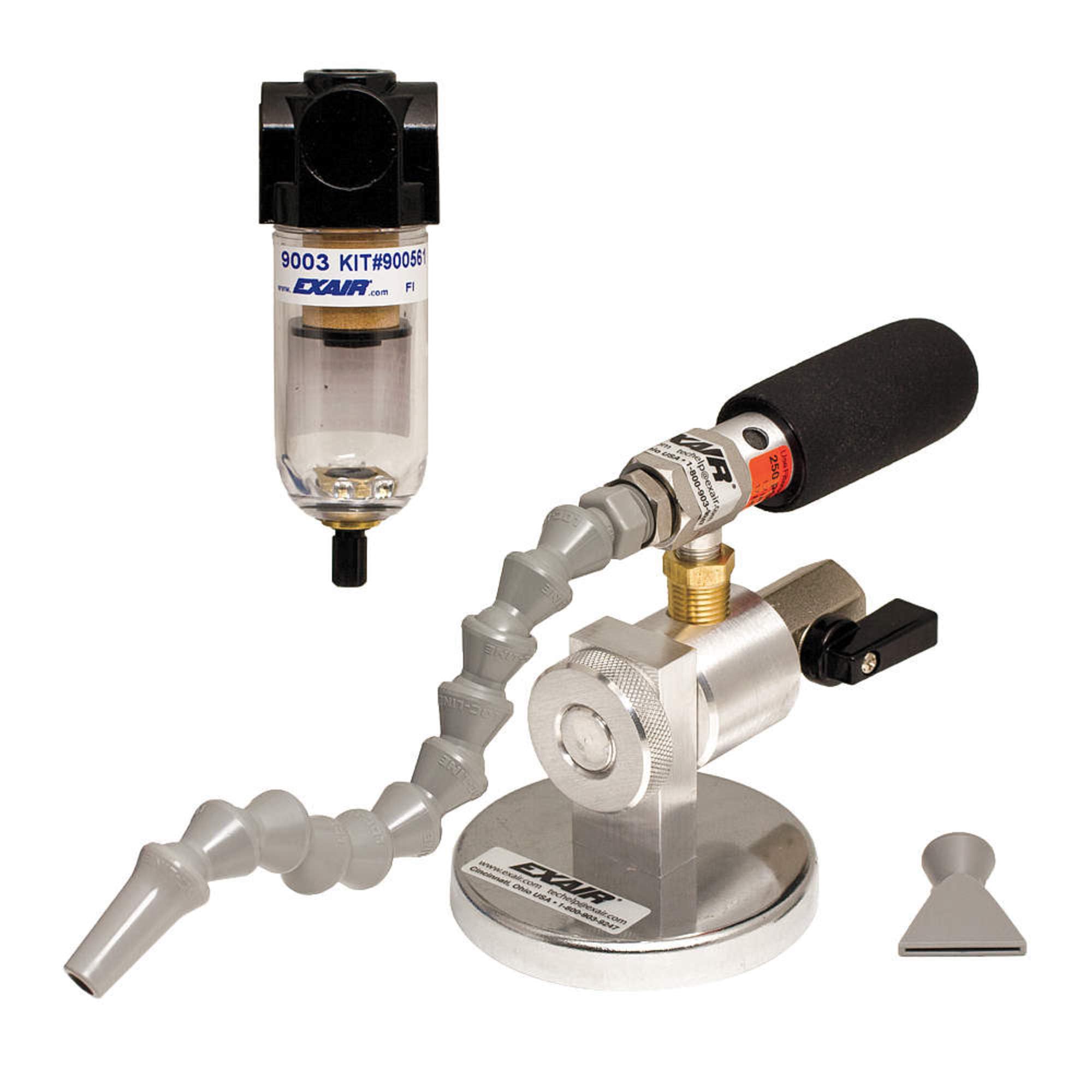 EXAIR Model 3808 Mini Cooler System with Single Output Hose Kit - Compact Cooling Solution for Electronics, CNC Machines & Industrial Equipment