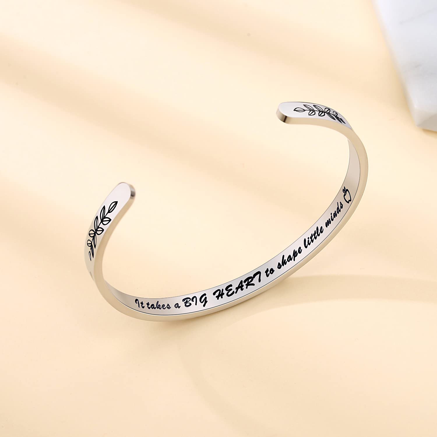Personalized Cuff Bracelets for Women & Teen Girls - Best Friend, Sister, Mom, Daughter, Granddaughter & Cousin - Custom Jewelry for Birthday, Mother's Day, Christmas & Easter Gifts - Perfect for Everyday Wear, Special Occasions & Matching Friendship Jewelry