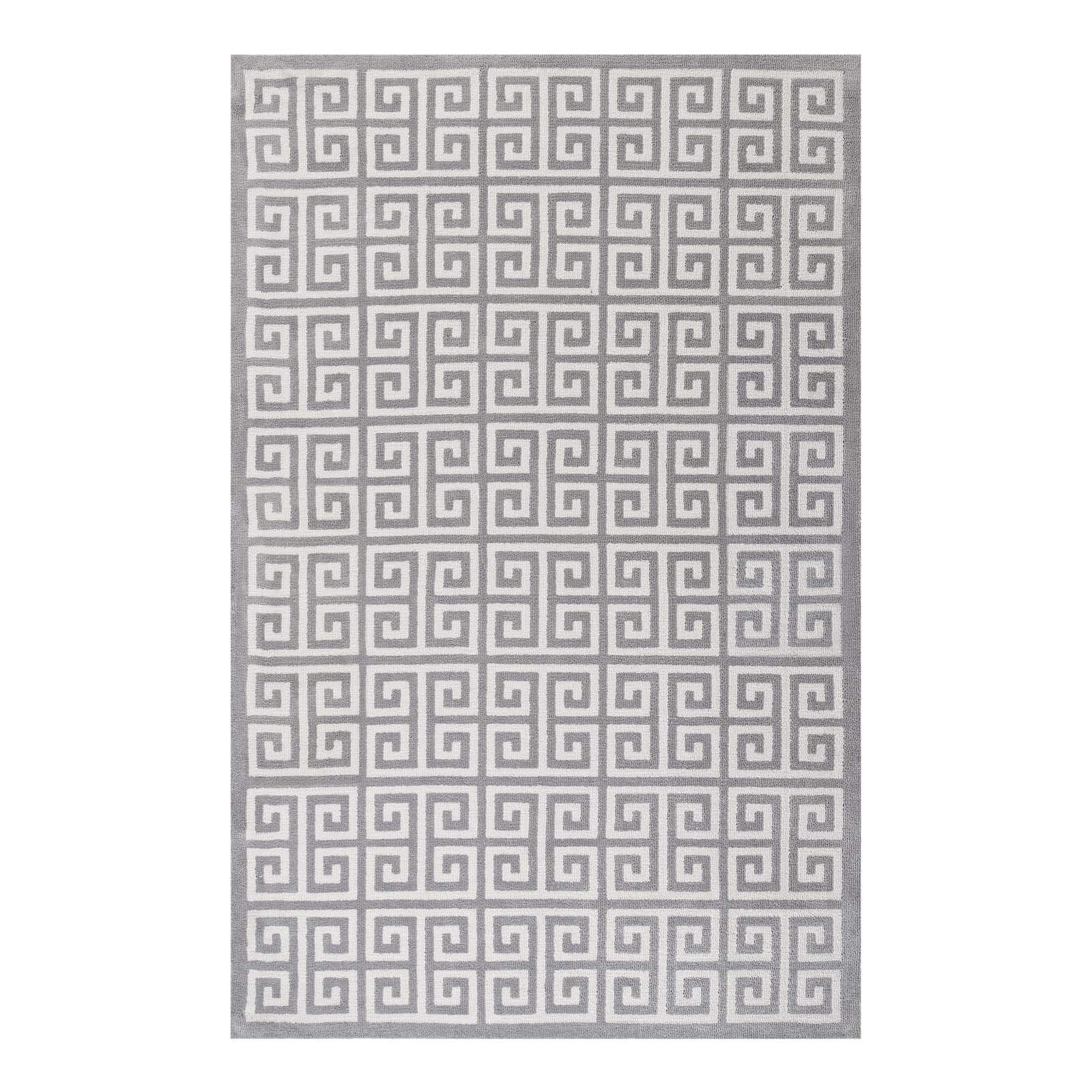 Modern Contemporary Urban Living Area Rug - Soft Fabric Floor Carpet in Multi-Tone Gray - Perfect for Lounge, Living Room & Bedroom Decor