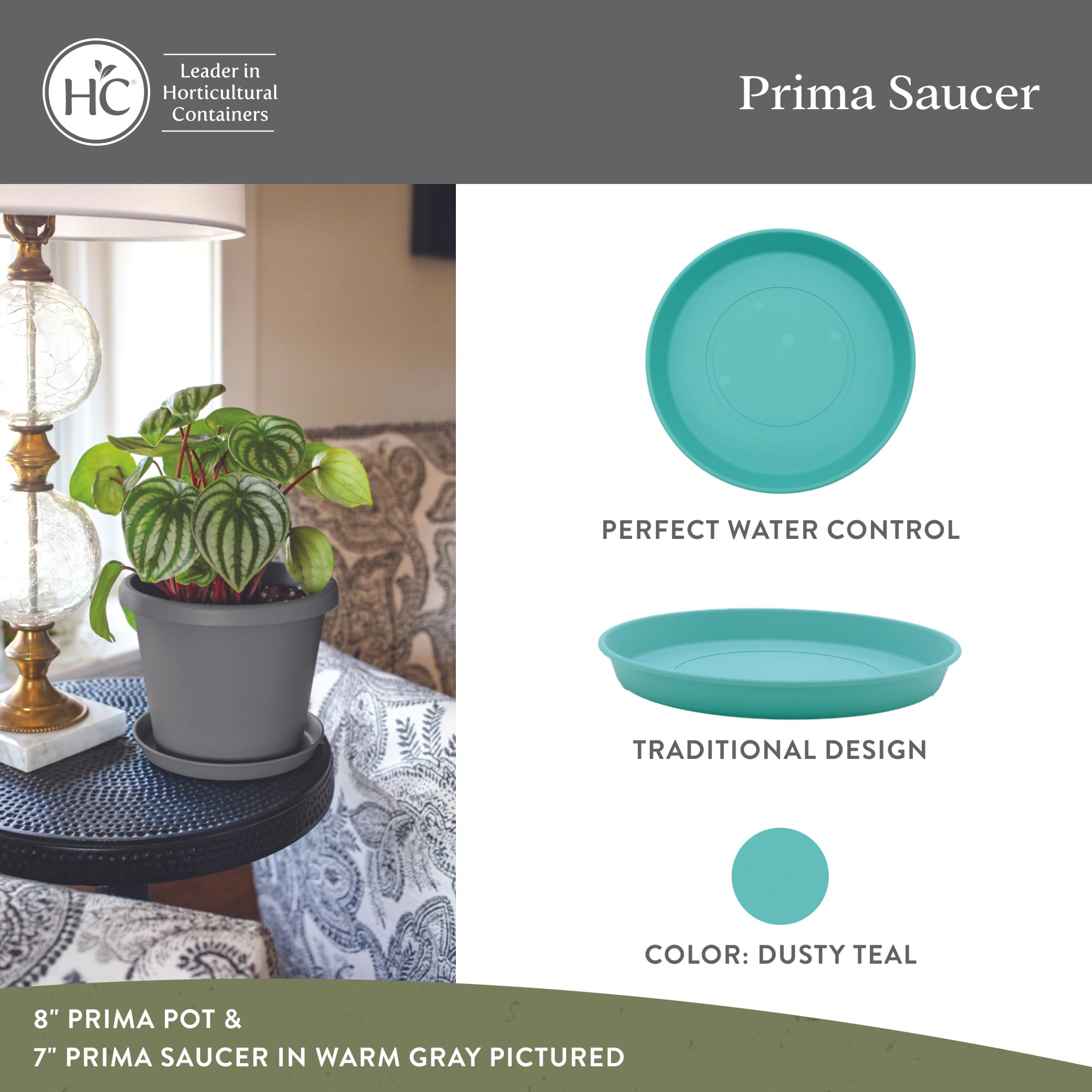 HC Companies Round Prima Flower Pot Saucers - 10.5