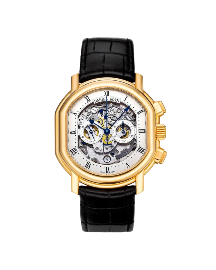 Daniel Roth Academie Masters Chronograph 18K Yellow Gold Men's Luxury Watch - Perfect for Business Meetings, Formal Events & Collector's Display