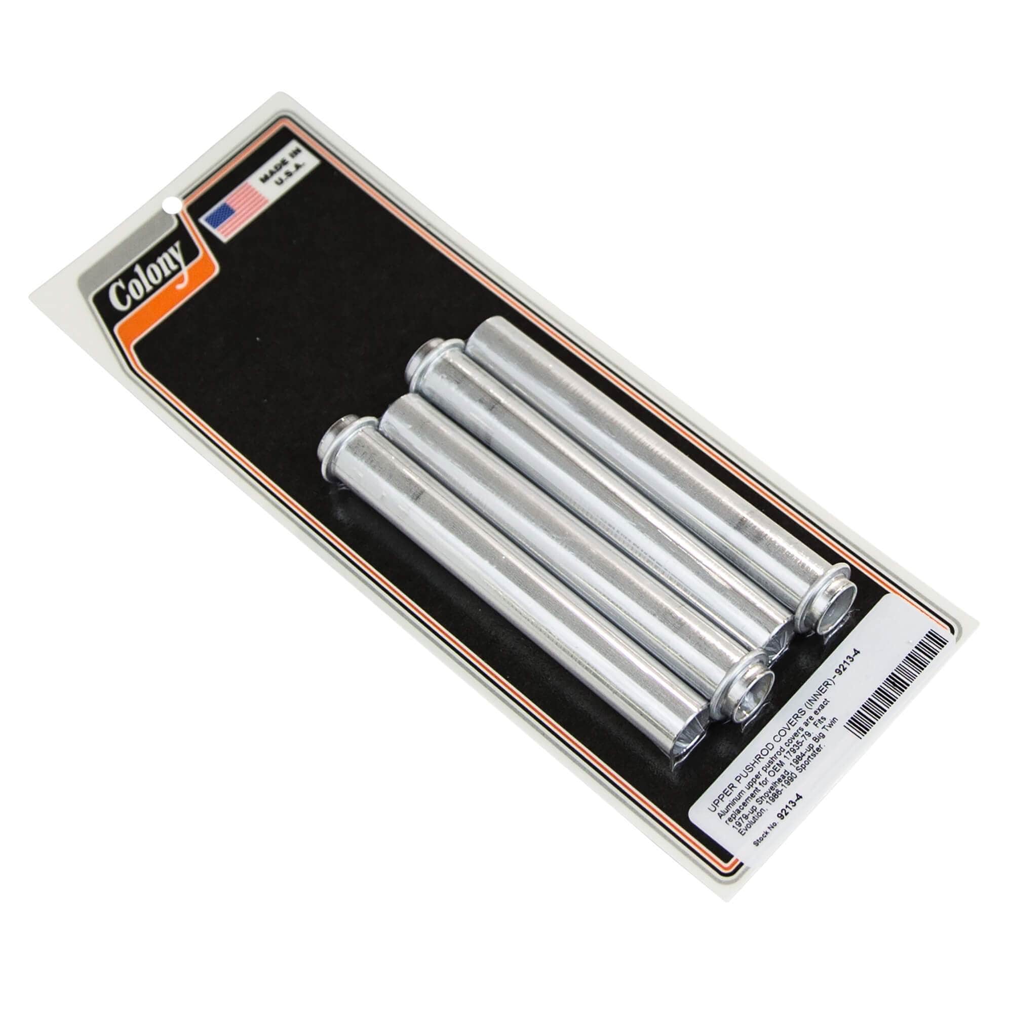 4 Upper Inner Pushrod Covers for Harley Davidson Shovelhead (1979+) & Evo (1984+) - Compatible with 1986-1990 XL Models | Durable Motorcycle Engine Protection for Smooth Rides