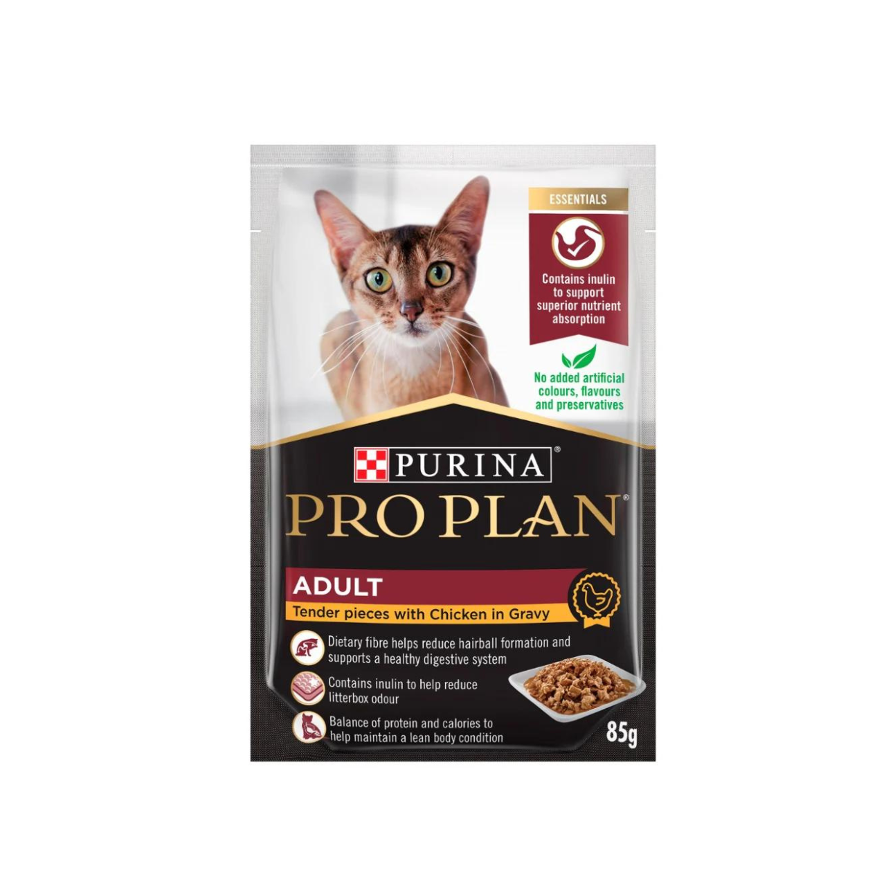 Purina PRO PLAN High Protein Wet Cat Food Pouches - Grain Free, 85g (3 oz) - Tuna & Salmon Recipe - Supports Immune Health & Digestion - Perfect for Adult Cats, Picky Eaters & Hydration Boost