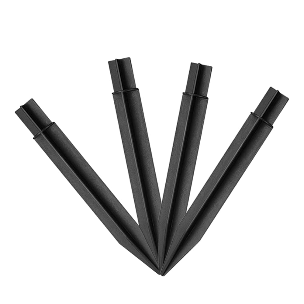 Damingzz 4-Pack ABS Plastic Ground Spikes Stakes for Solar Pathway Lights - Durable Replacement Stakes for Outdoor Garden, Lawn, and Landscape Lighting