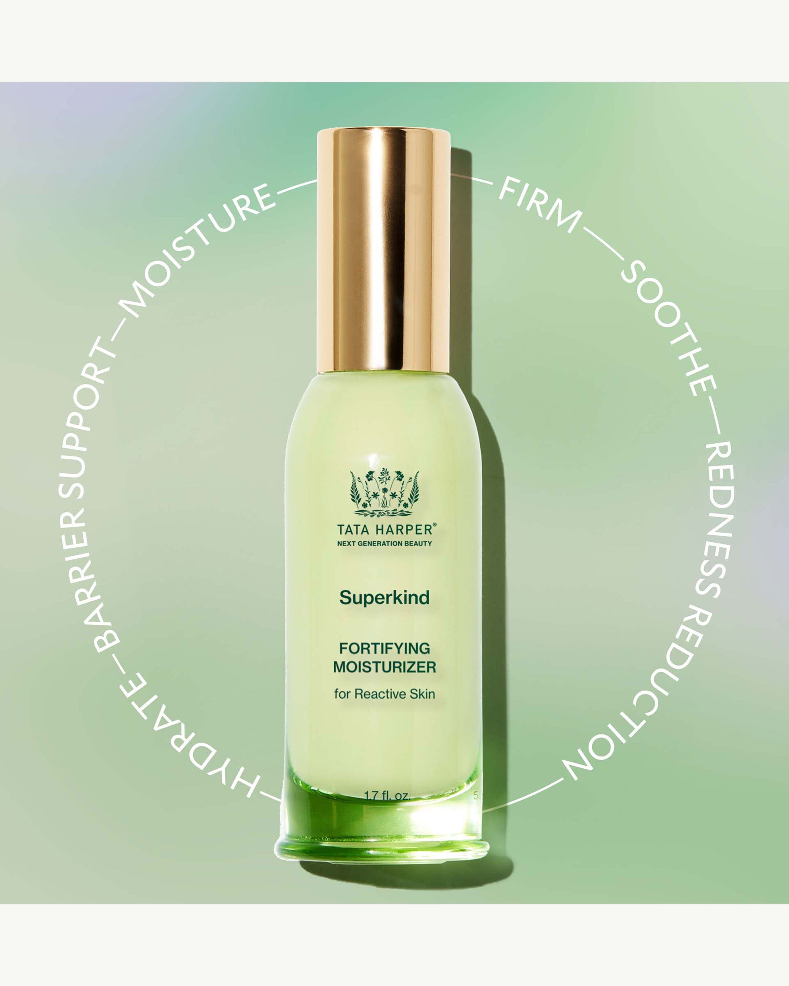 SUPERKIND Fortifying Moisturizer - Hydrating Face Cream for Dry & Sensitive Skin | Anti-Aging & Nourishing Formula | Perfect for Daily Skincare Routine & Nighttime Use