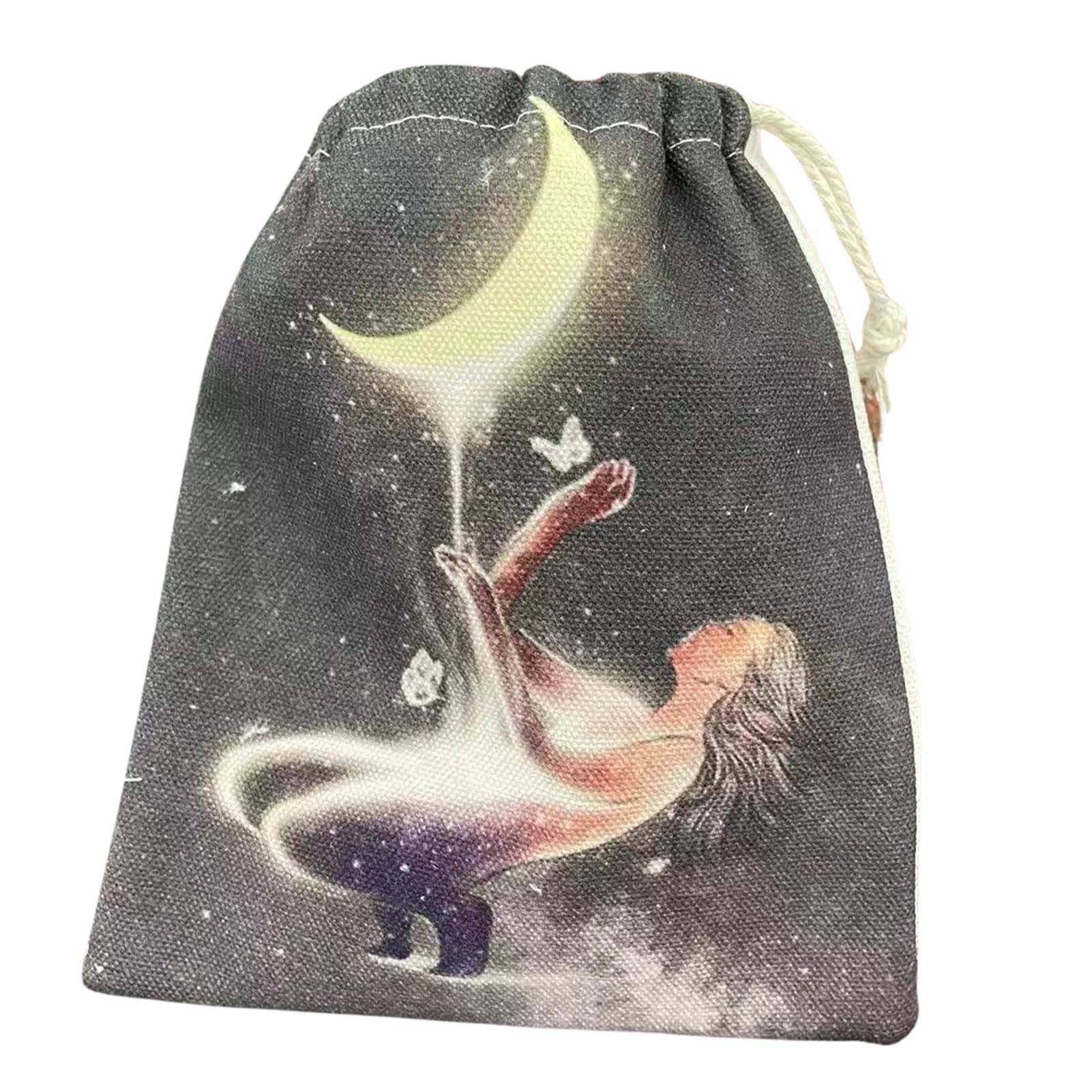 Premium Tarot Card Pouch Drawstring Bag - Elegant Rune & Crystal Storage for Tarot Lovers - Perfect for Wedding Favors, Baby Showers & Christmas Gifts - Organize Tarot Cards, Runes, Jewelry & Dice - Ideal for Divination, Meditation & Spiritual Practices