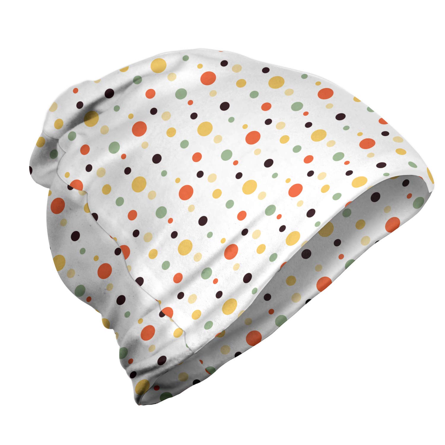 Ambesonne Unisex Winter Beanie - Colorful Knit Hat for Men & Women - Perfect for Hiking, Outdoor Sports & Cold Weather Activities