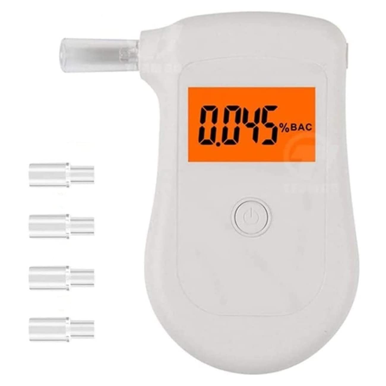 Digital Breathalyzer Alcohol Tester - Portable BAC Detector with LCD Display & Replaceable Mouthpieces for Personal Use | Accurate Blood Alcohol Content Measurement for Parties, Driving Safety, and Workplace Testing