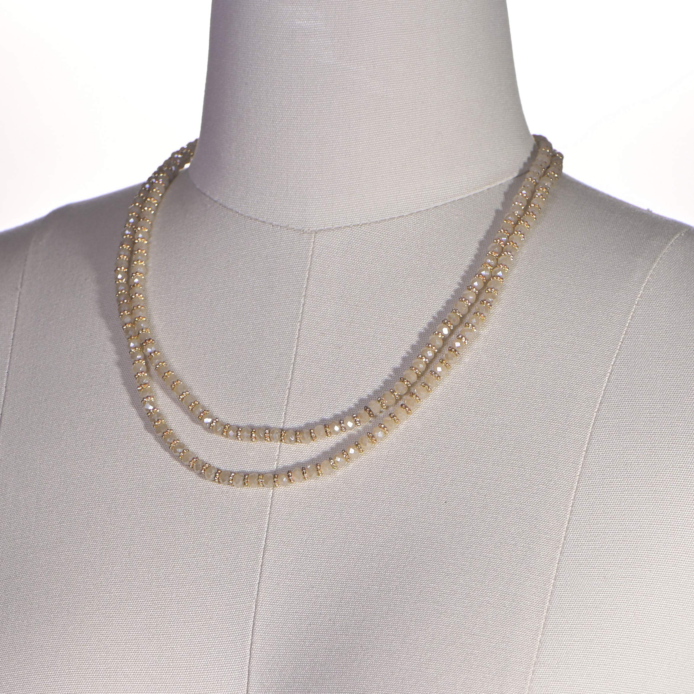 Elegant Spinning Daisy Multi-Layer Chain Necklace for Women - Perfect for Parties, Weddings & Everyday Wear